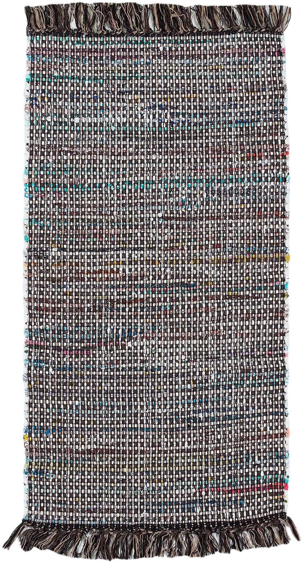 Andiamo Frida Handgewebter Baumwollteppich mit Fransen