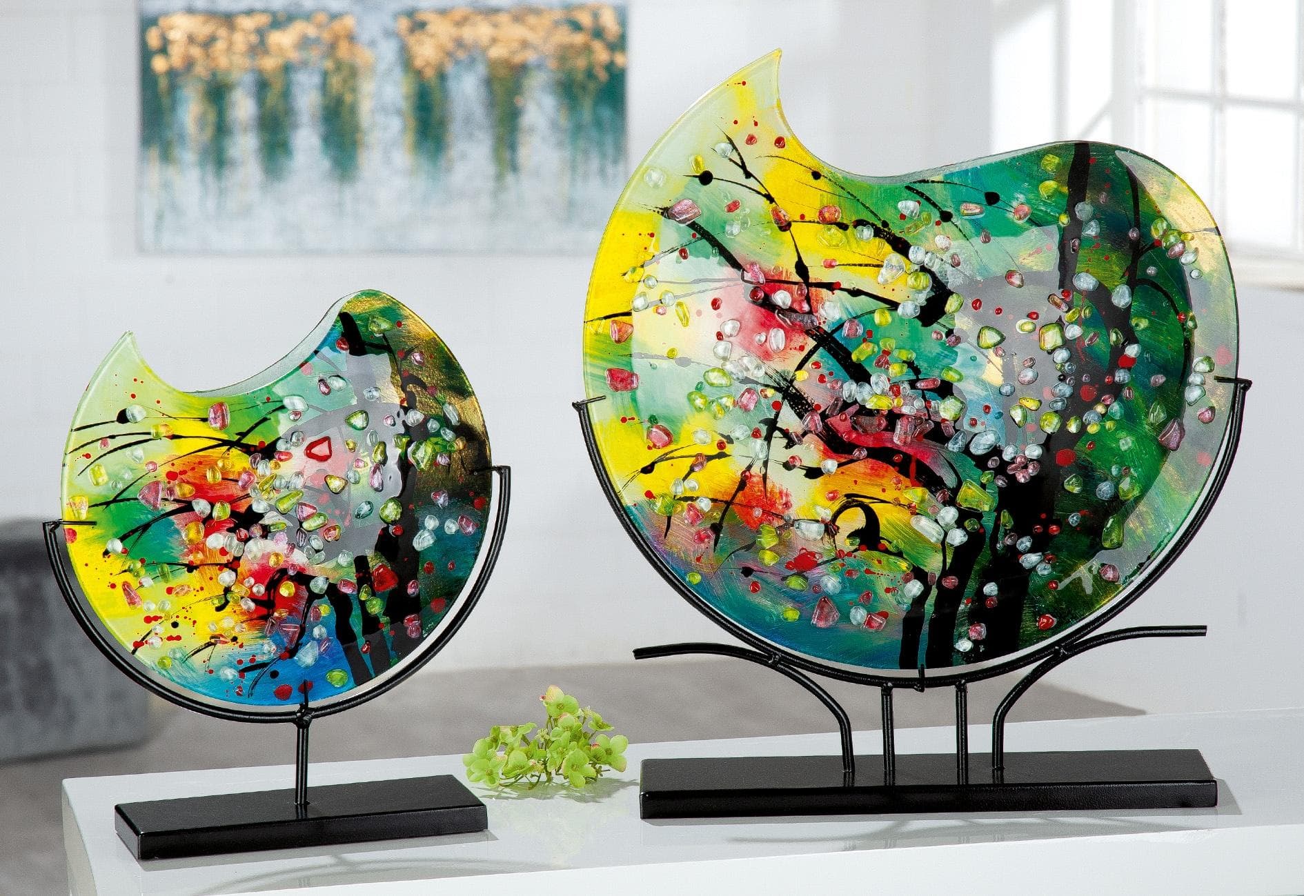 CASABLANCA BY GILDE Bodenvase Nicosia bunt Glas