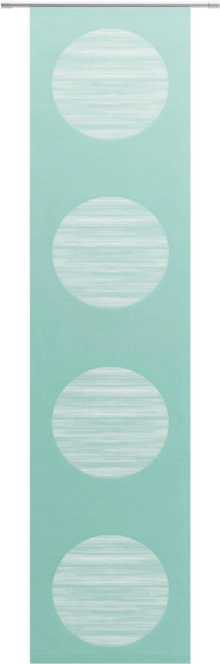 Neutex for you! Schiebegardine Padova 57 cm Grün Halbtransparent