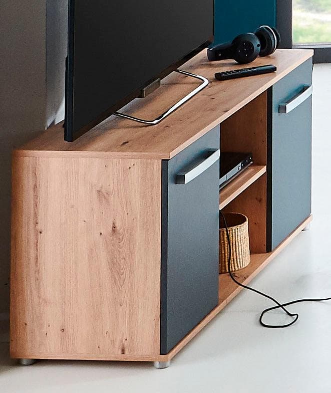 ARTHUR BERNDT Alessio TV-Schrank Braun Anthrazit Holzwerkstoff