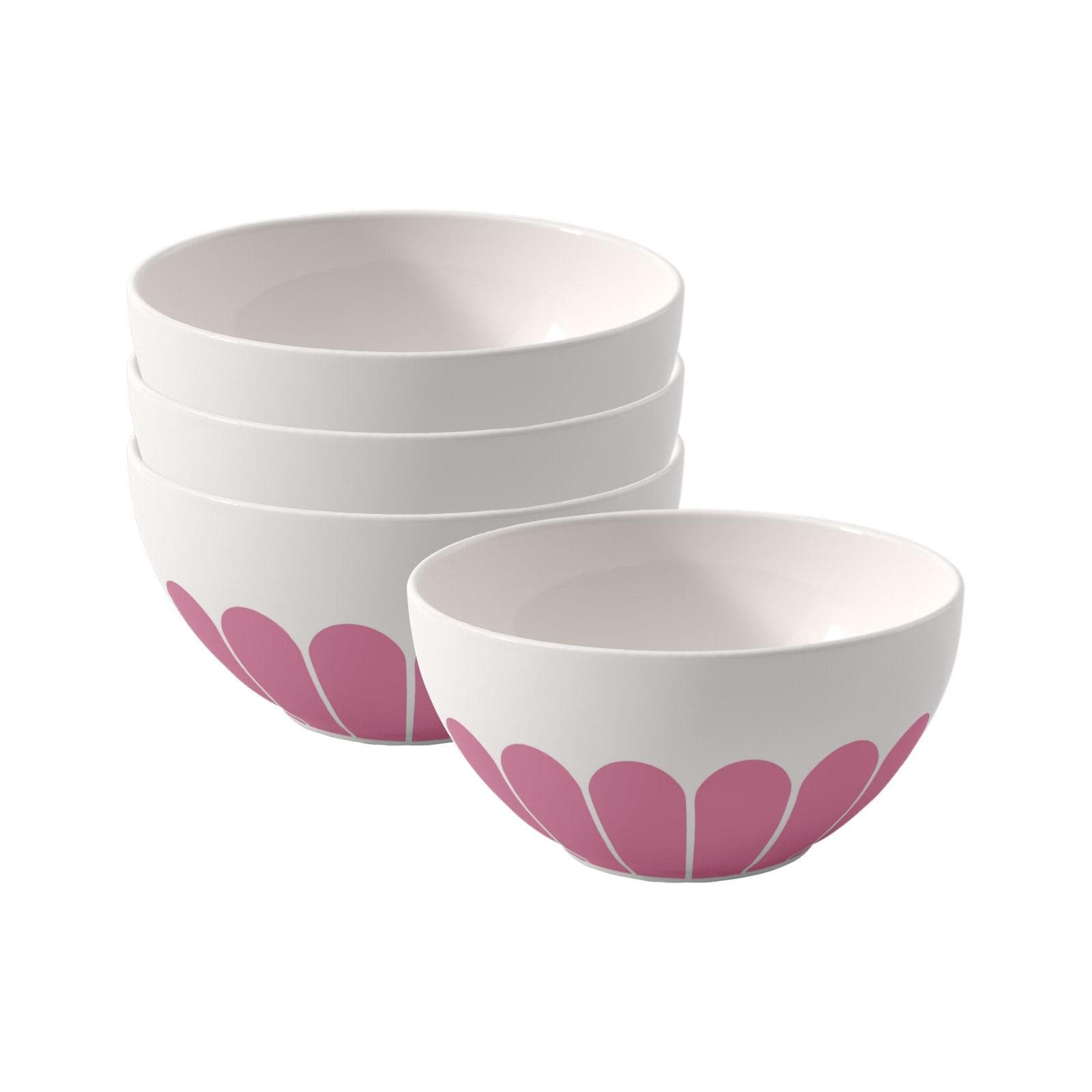 Villeroy & Boch Müslischale Fleur Couleur 4er Set Cassis
