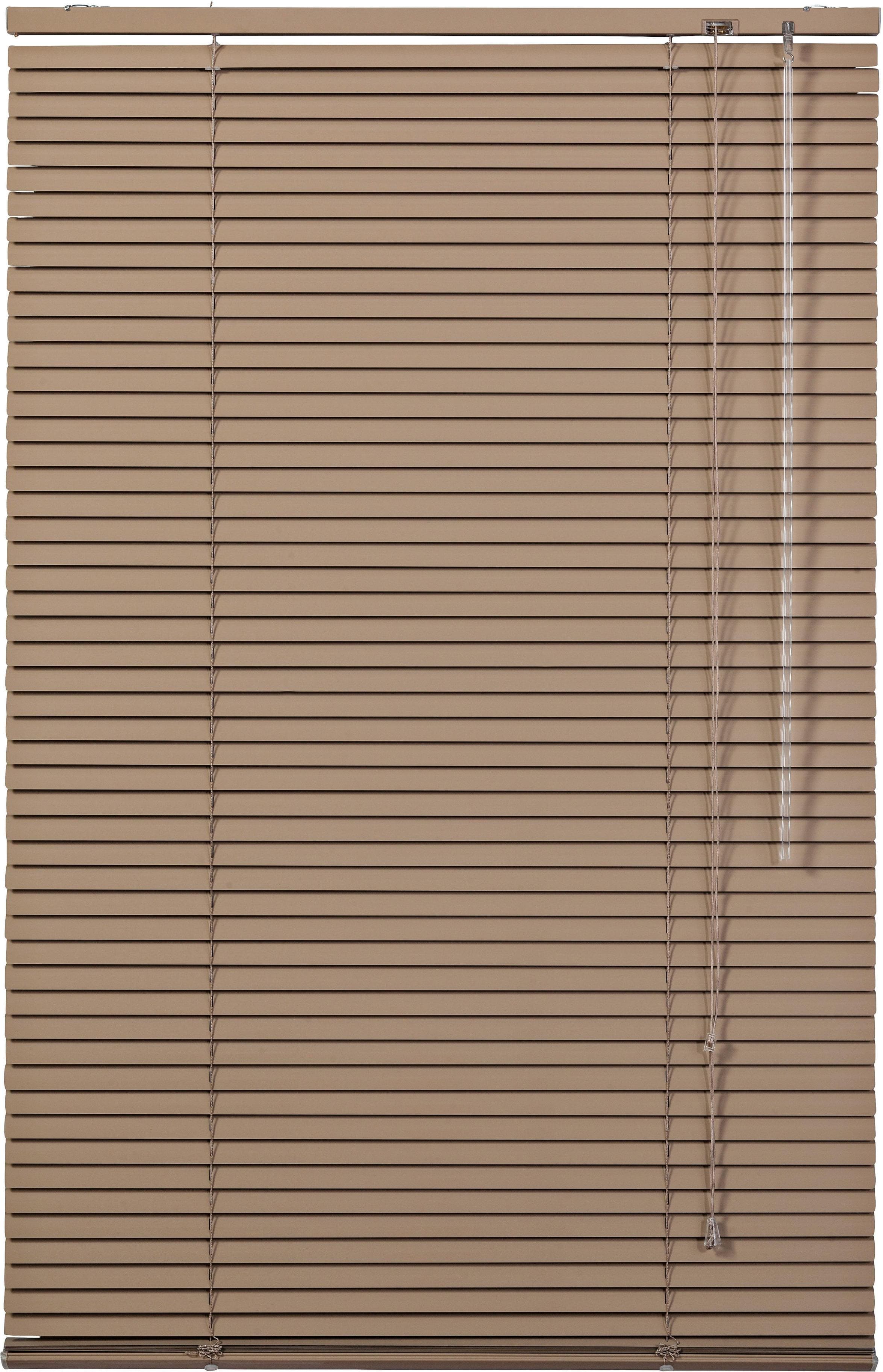 LICHTBLICK Aluminium-Jalousie hellbraun Klemmfix