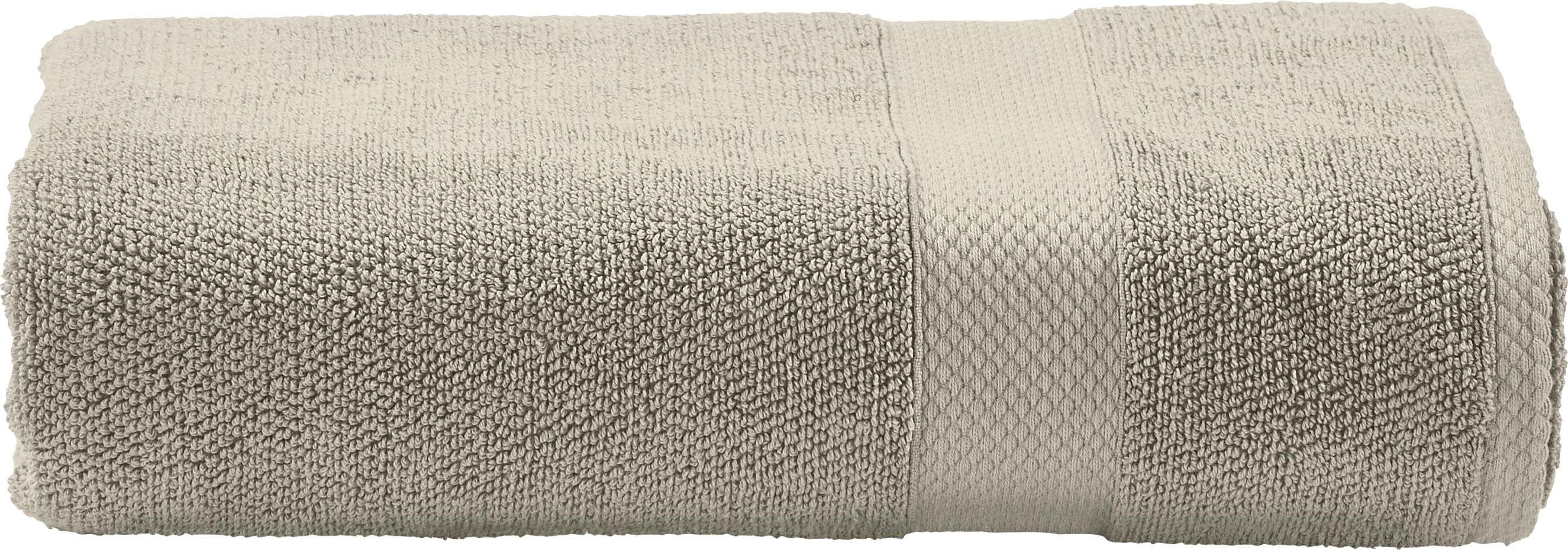 DONE.® Badetücher Deluxe: Luxus Zwirnfrottee Handtuch in Uni Farben