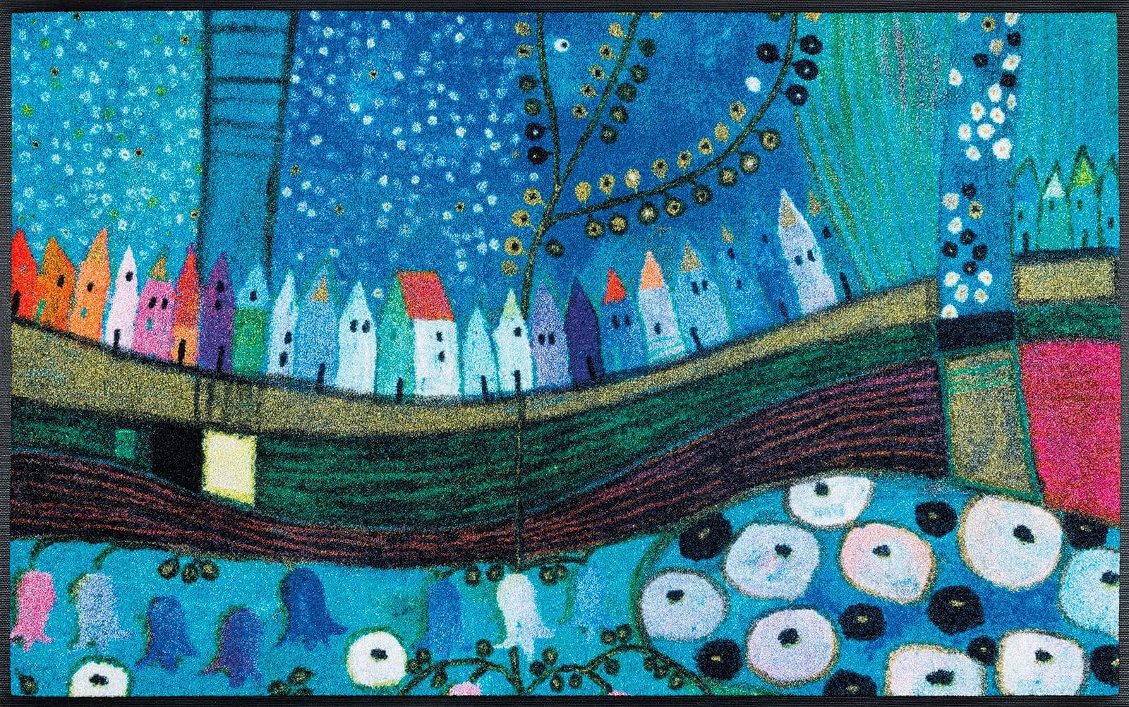 Fußmatte Gr. 2 Blau Polyamid