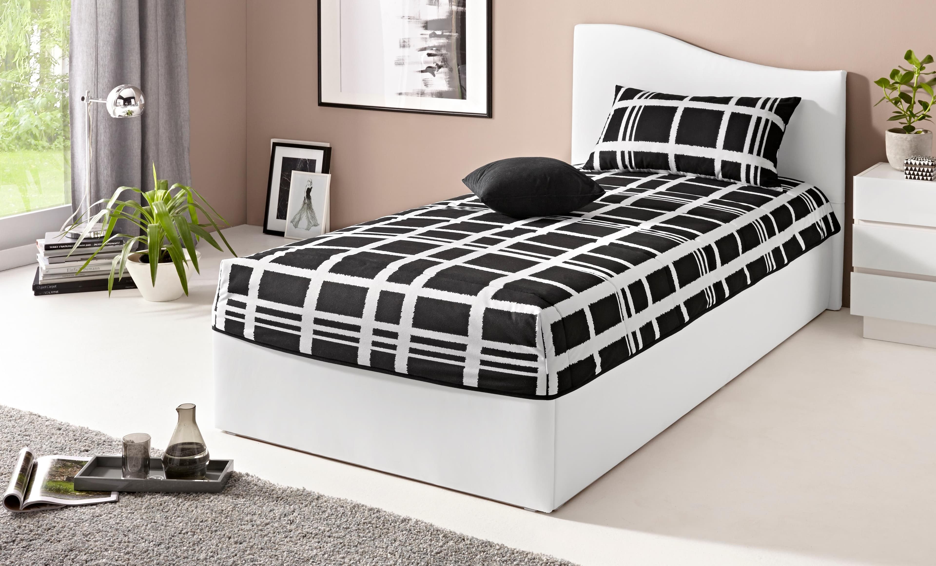 Westfalia Schlafkomfort Tagesdecke Schwarz