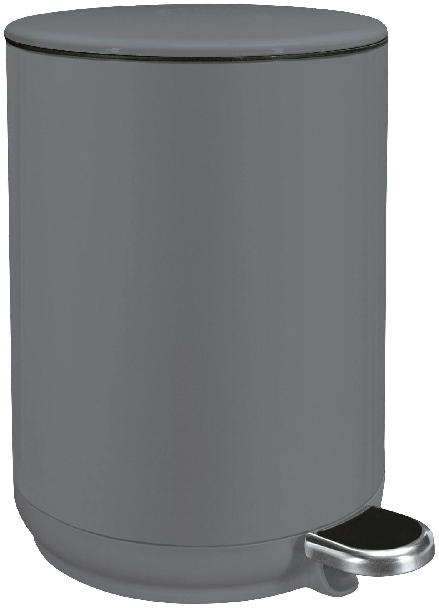 Kosmetikeimer Kleine Wolke Caletto Grau Edelstahl ABS