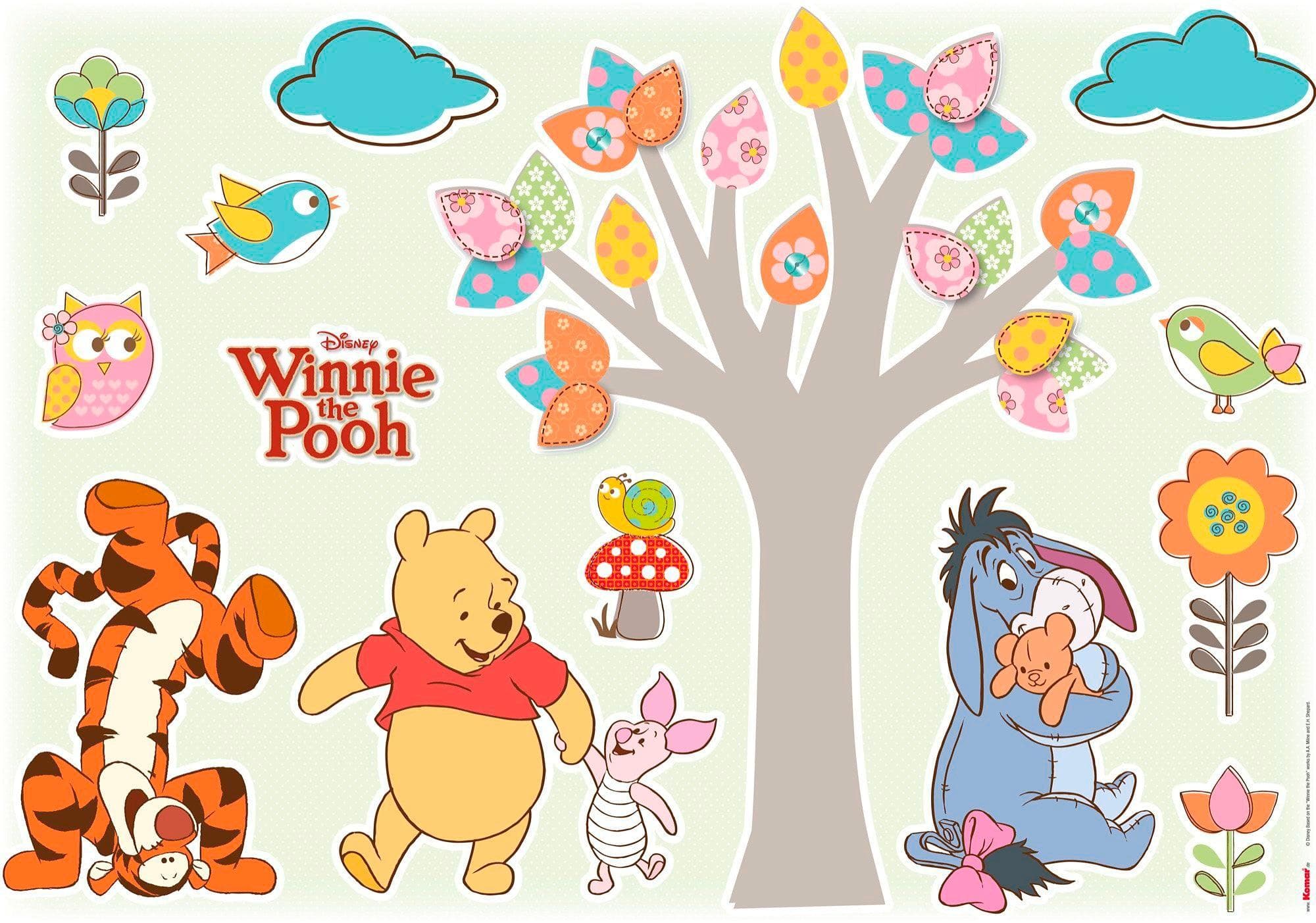 Komar Wandtattoo Winnie the Pooh Nature Lovers 50 x 70 cm
