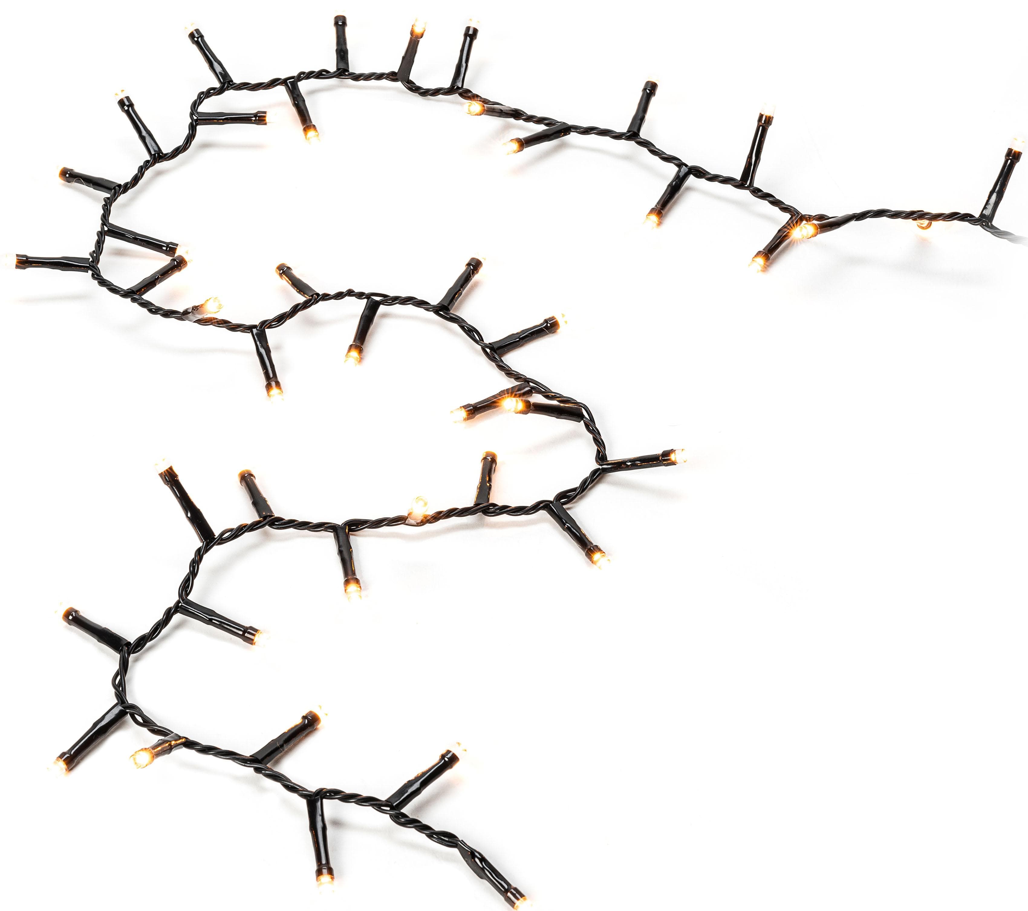 Weihnachtsdeko Lichterkette mit bernsteinfarbenen LED-Dioden