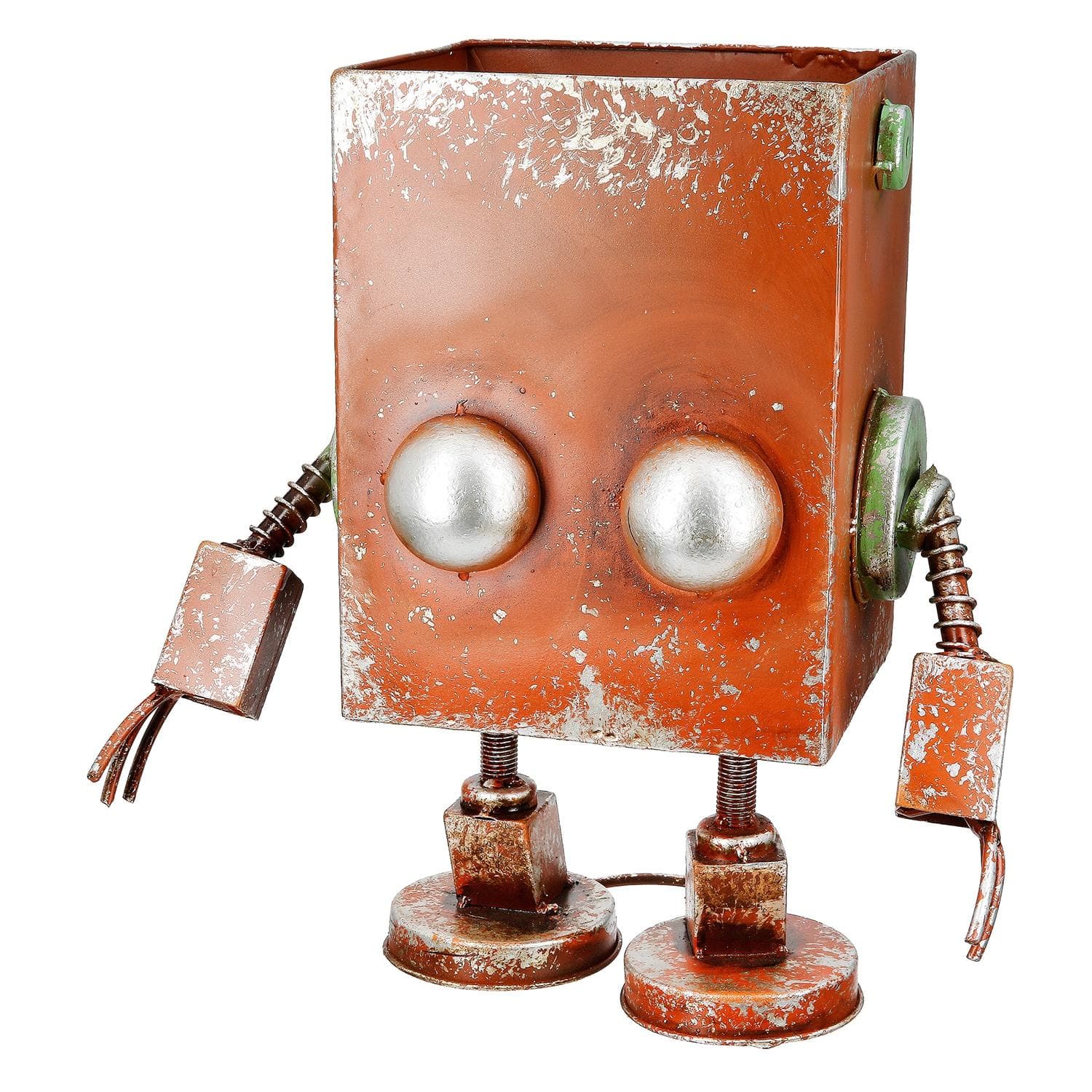 CASABLANCA BY GILDE Übertopf Robotic rostbraun Metall Vintage