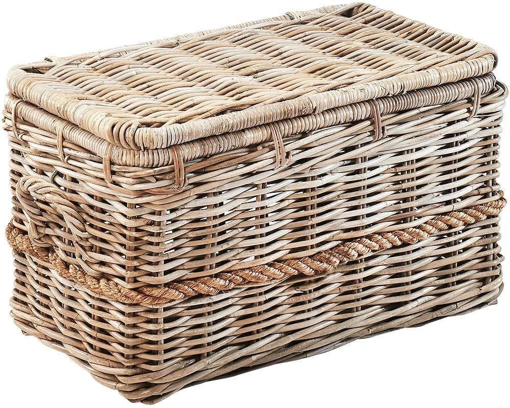 Truhe LOCKER beige natur Aufbewahrungsmöbel