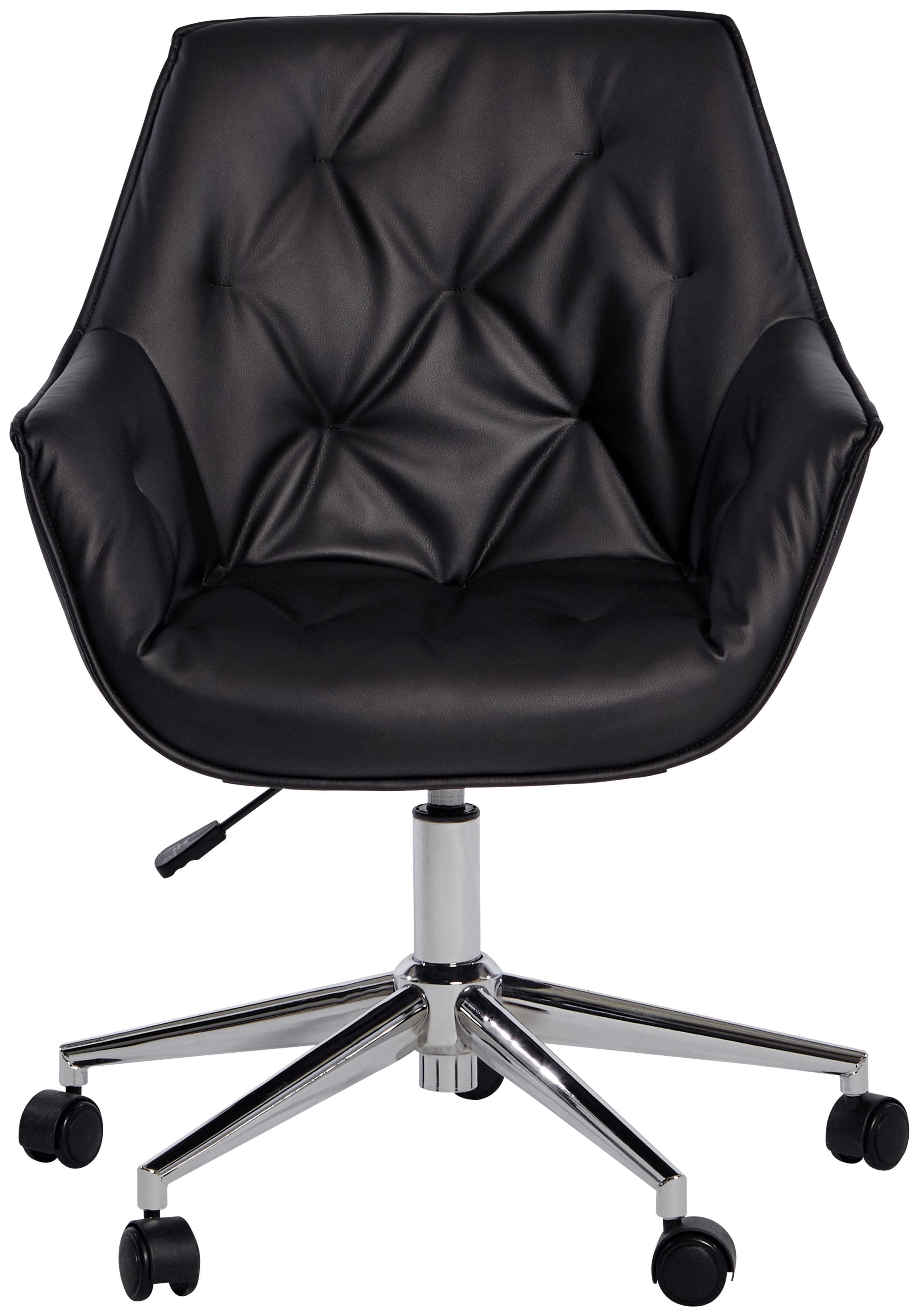 Schreibtischstuhl JAHNKE BOSS WORX Schwarz Kunstleder