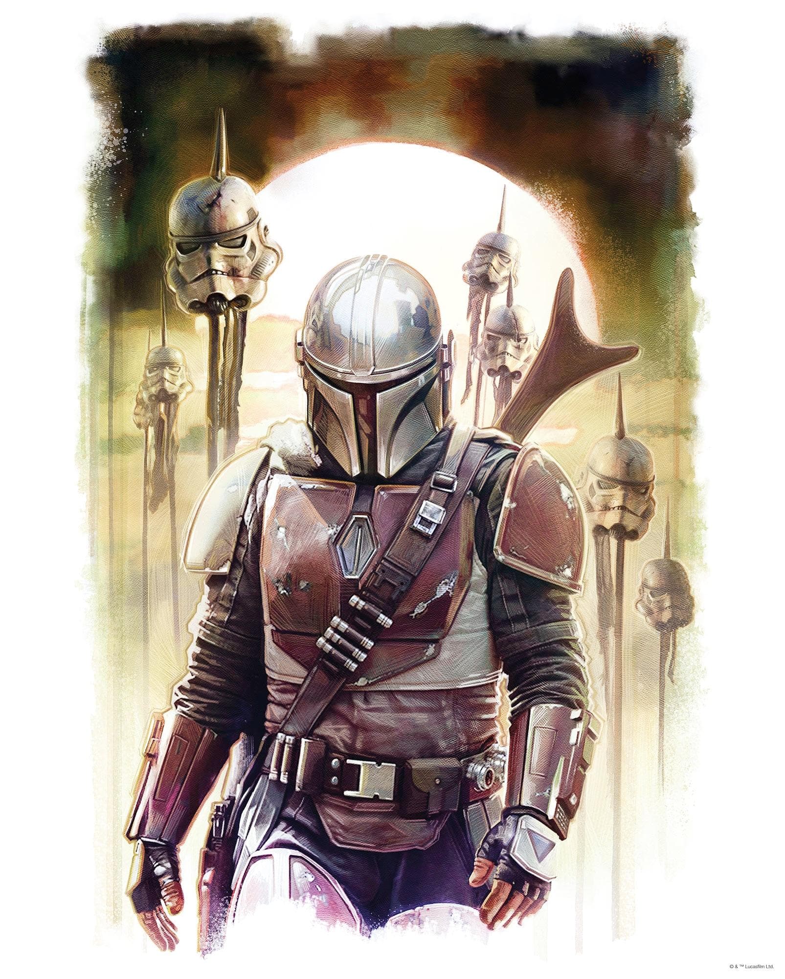 Bild KOMAR Mandalorian Impaler bunt 40x50 cm