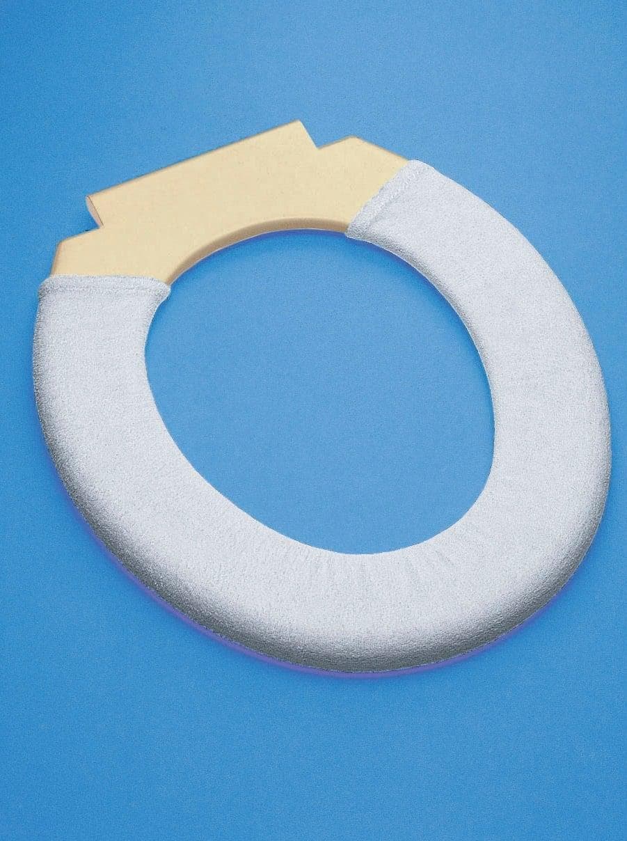 ottoversand Badaccessoire-Set Weiß Frottee-Stretch mit Druckknöpfen