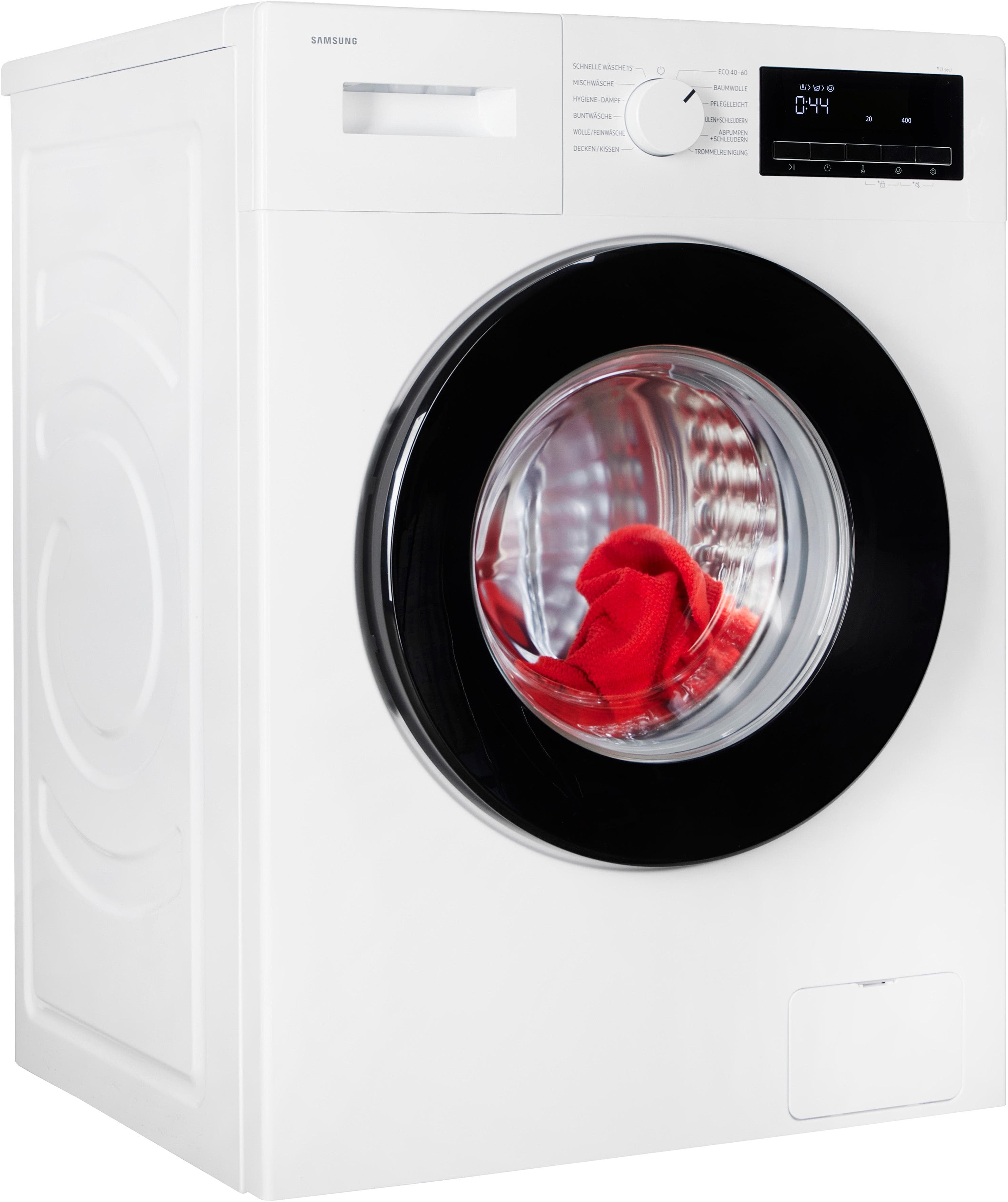 Weiße Frontlader Waschmaschine