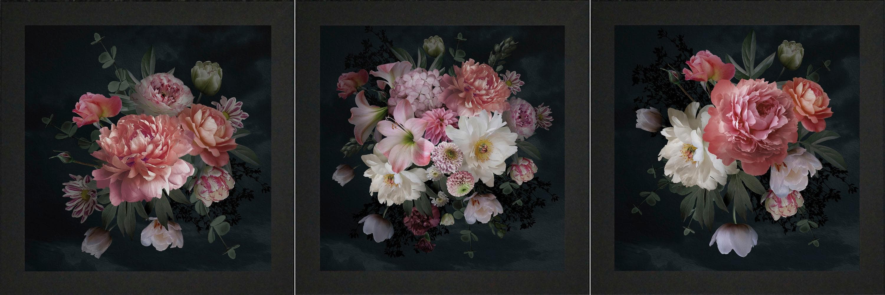 Bild mit Rahmen BÖNNINGHOFF Blumen Bunt