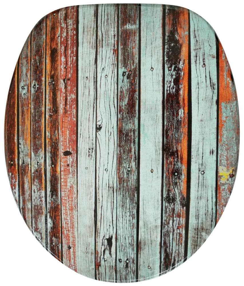 WC-Sitz SANILO Antik Holzfarben Oval MDF