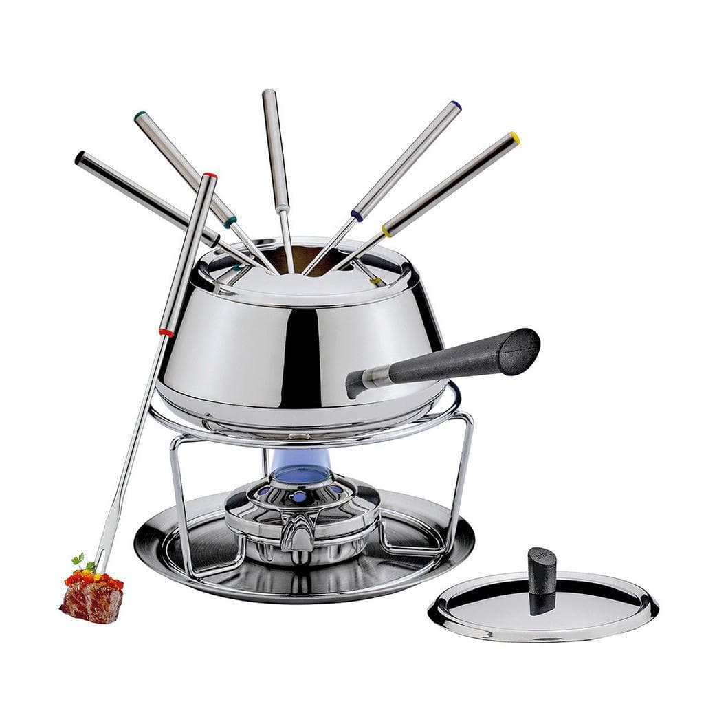 Spring Fondueset Classic Eco Silber Metall 4-teilig