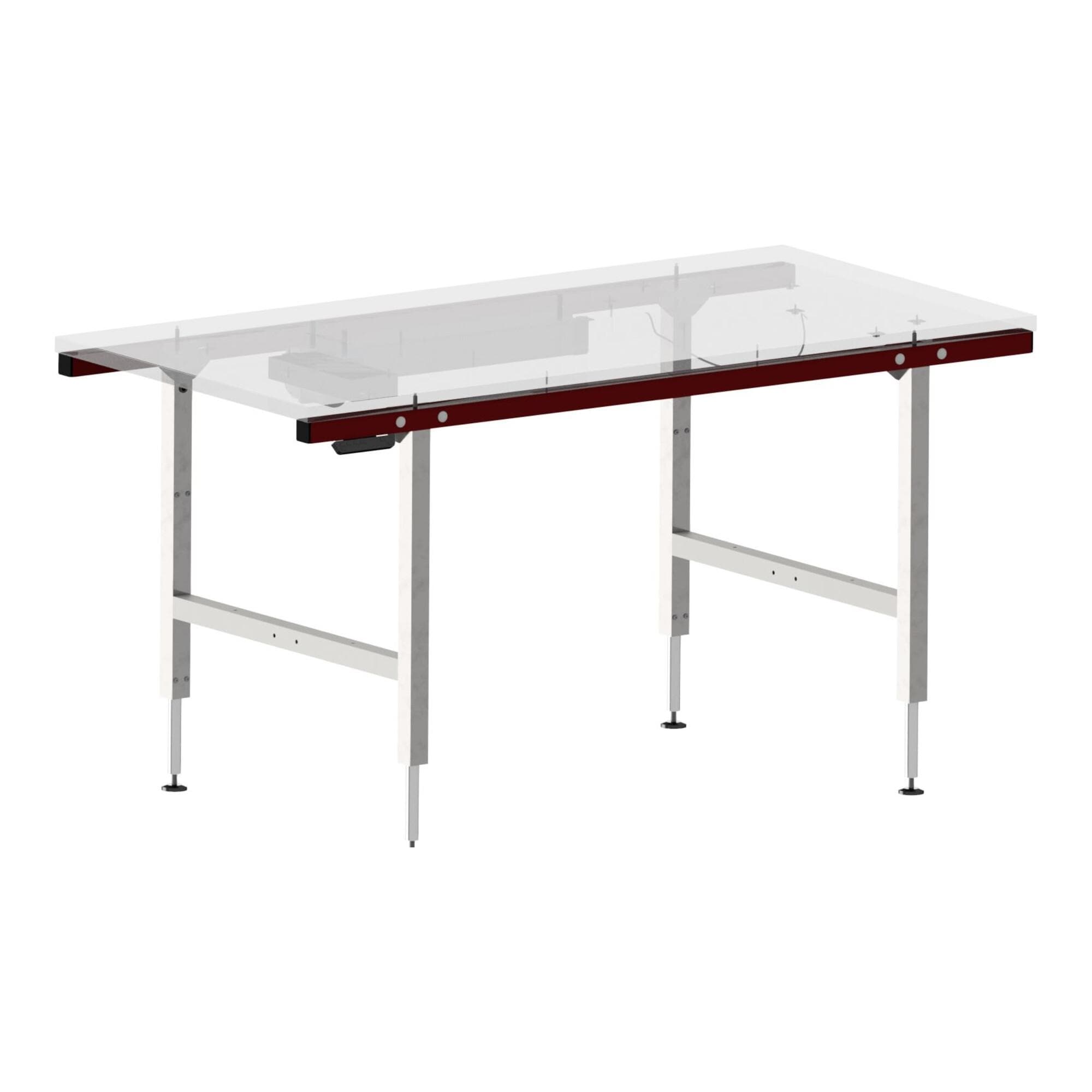 Rocholz Pack- und Arbeitstisch SYSTEM 1600 Höhenverstellbar