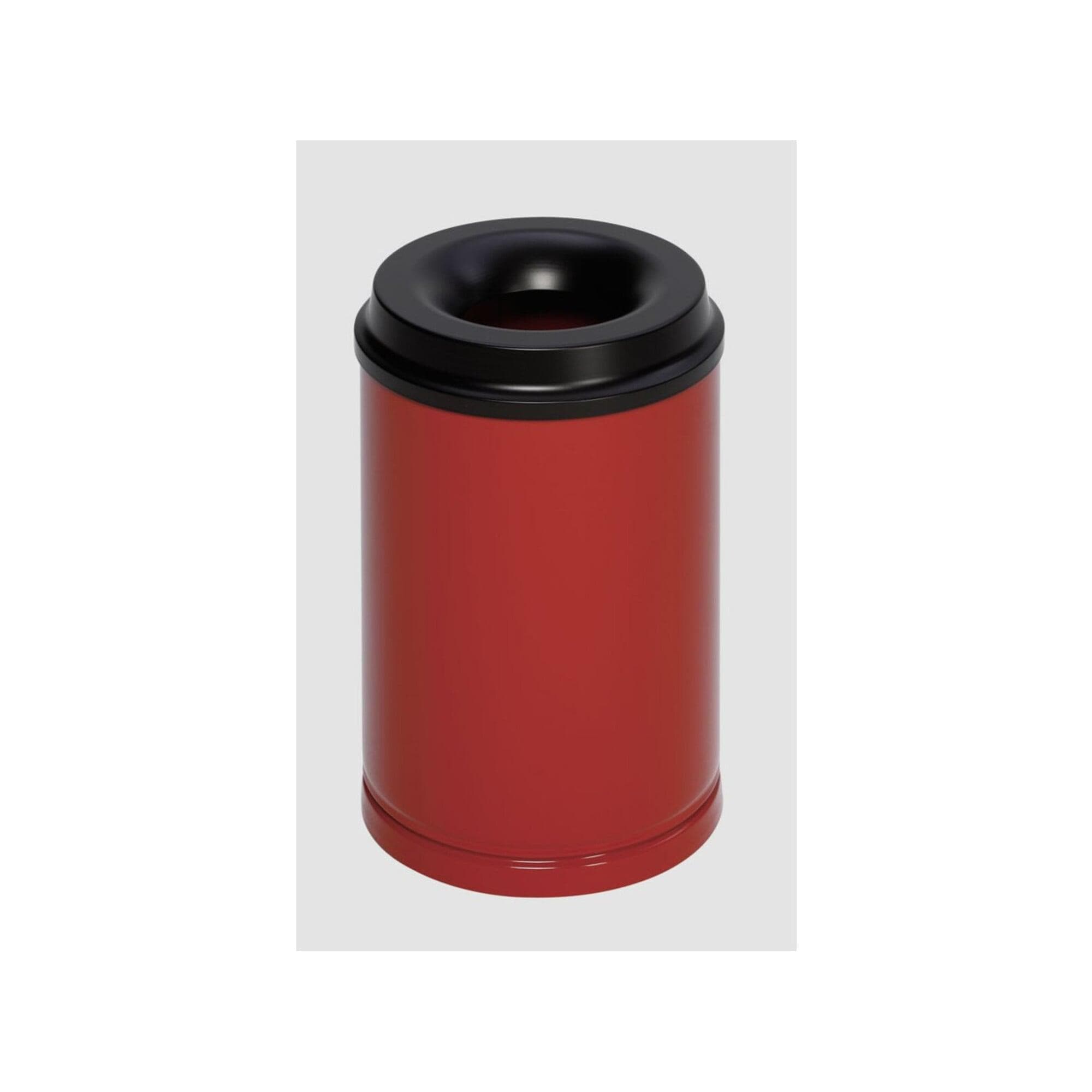 VAR Papierkorb feuersicher 15 Liter offen Rot