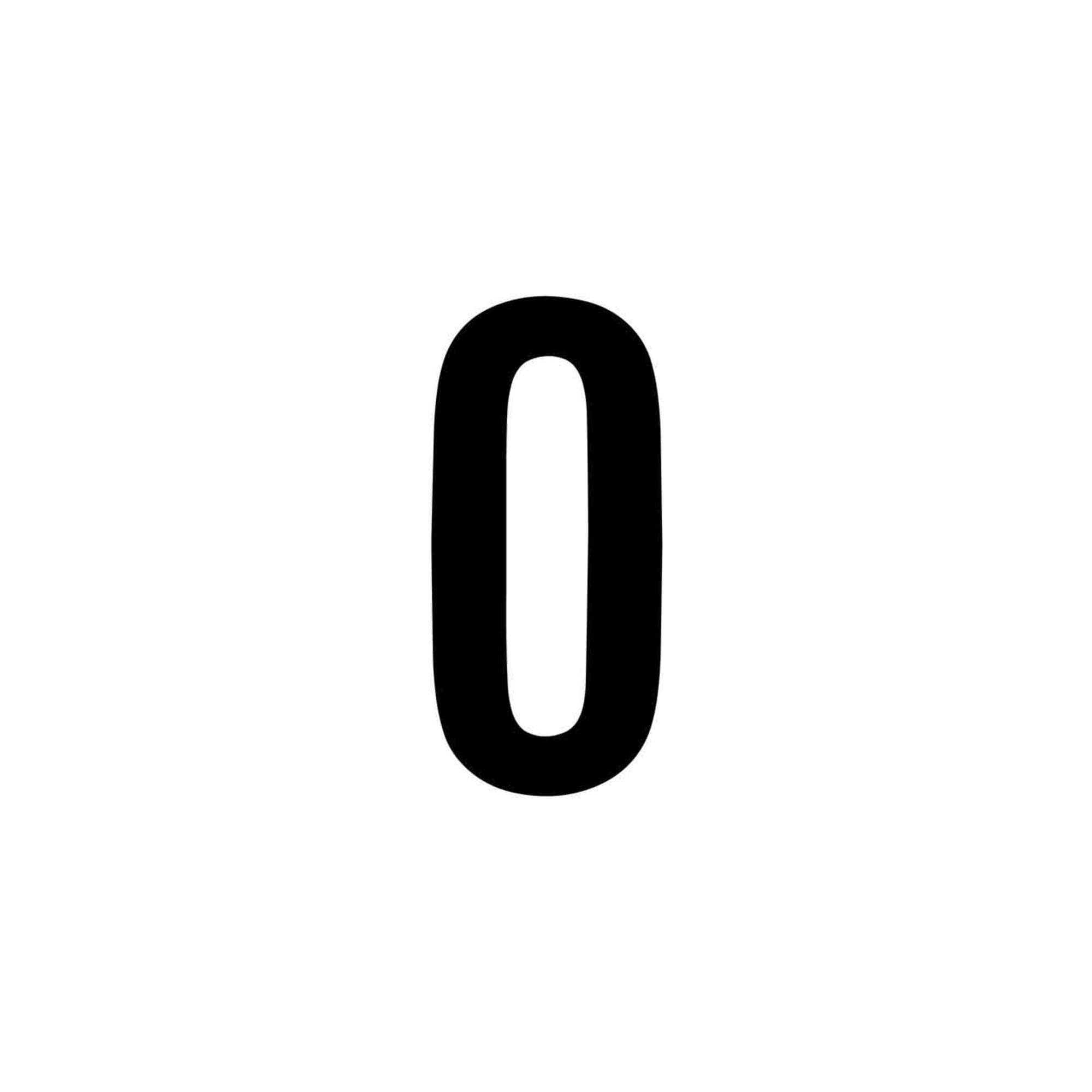 RZB Ziffer Schwarz 120mm für superflache Hausnummernleuchte