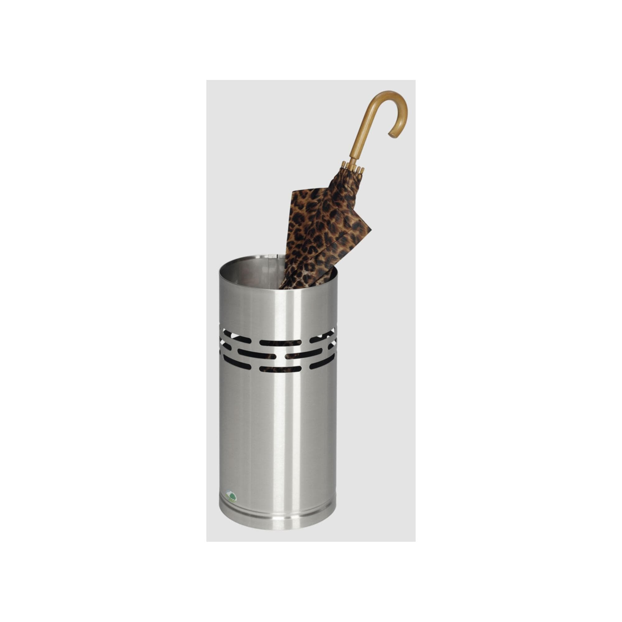 VAR Schirmständer Edelstahl 19 l mit Wasserschale