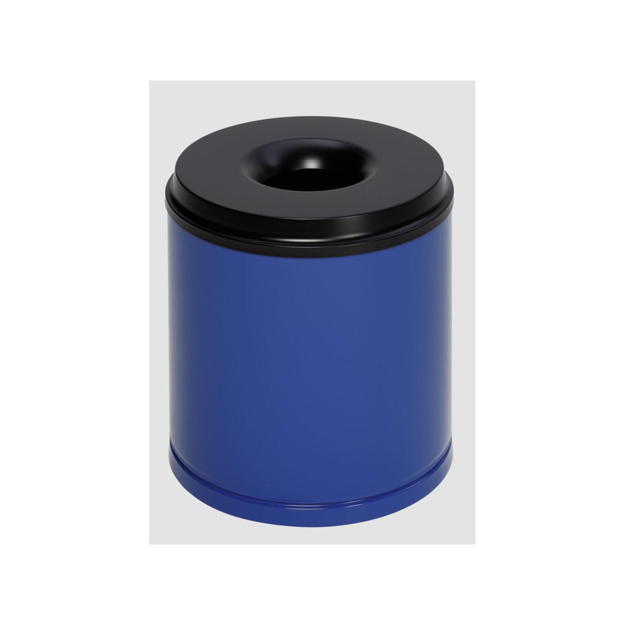 VAR Papierkorb feuersicher 30 Liter offen Blau