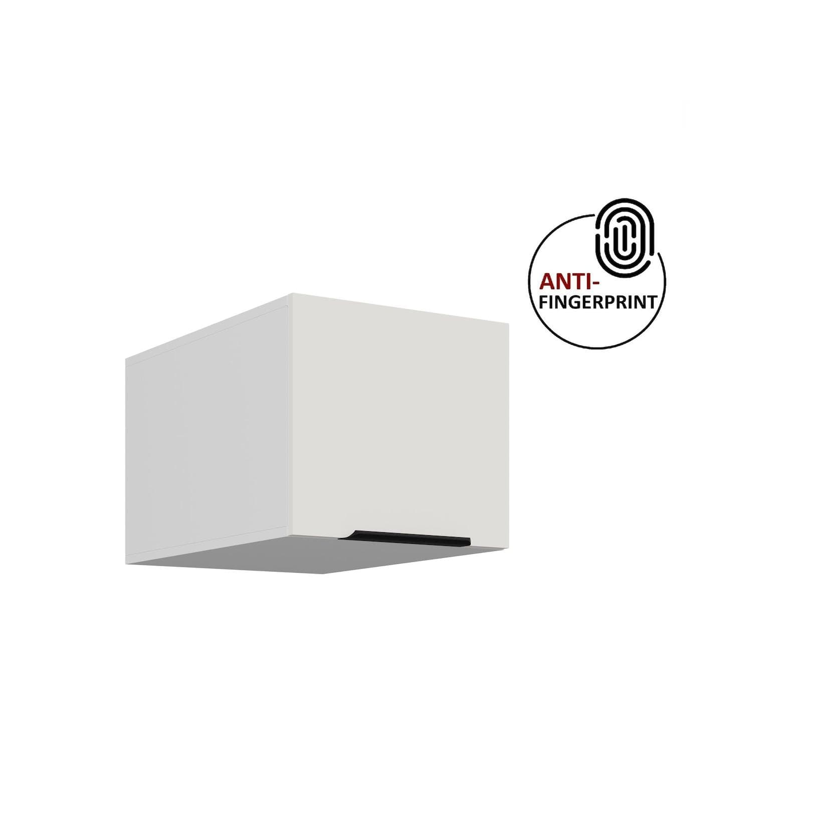 Küchen Aufsatzschrank 40 cm ARIA Weiss Küchenzeile Anti Fingerprint