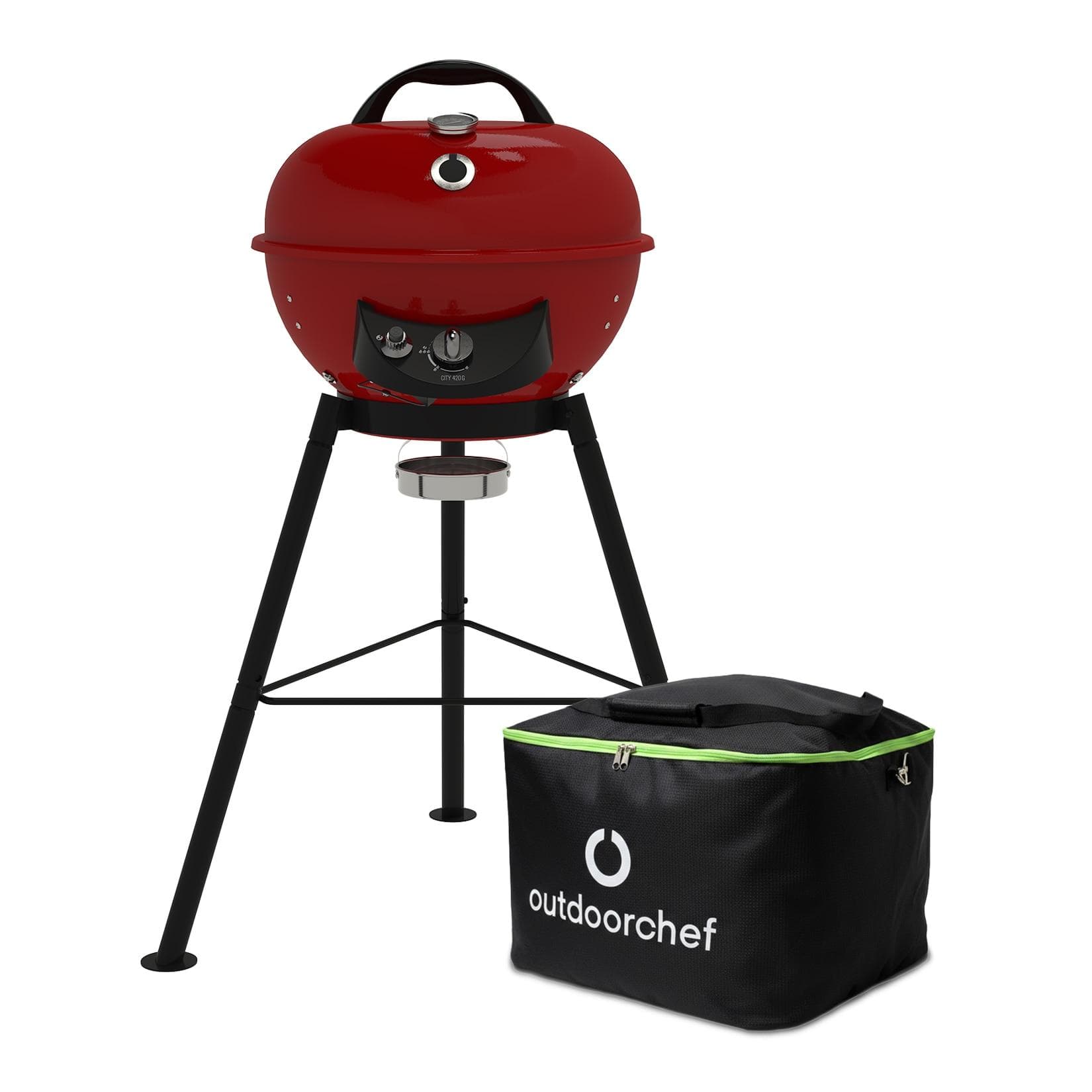 Outdoorchef City Gasgrill 420 G SE Red mit Tragetasche