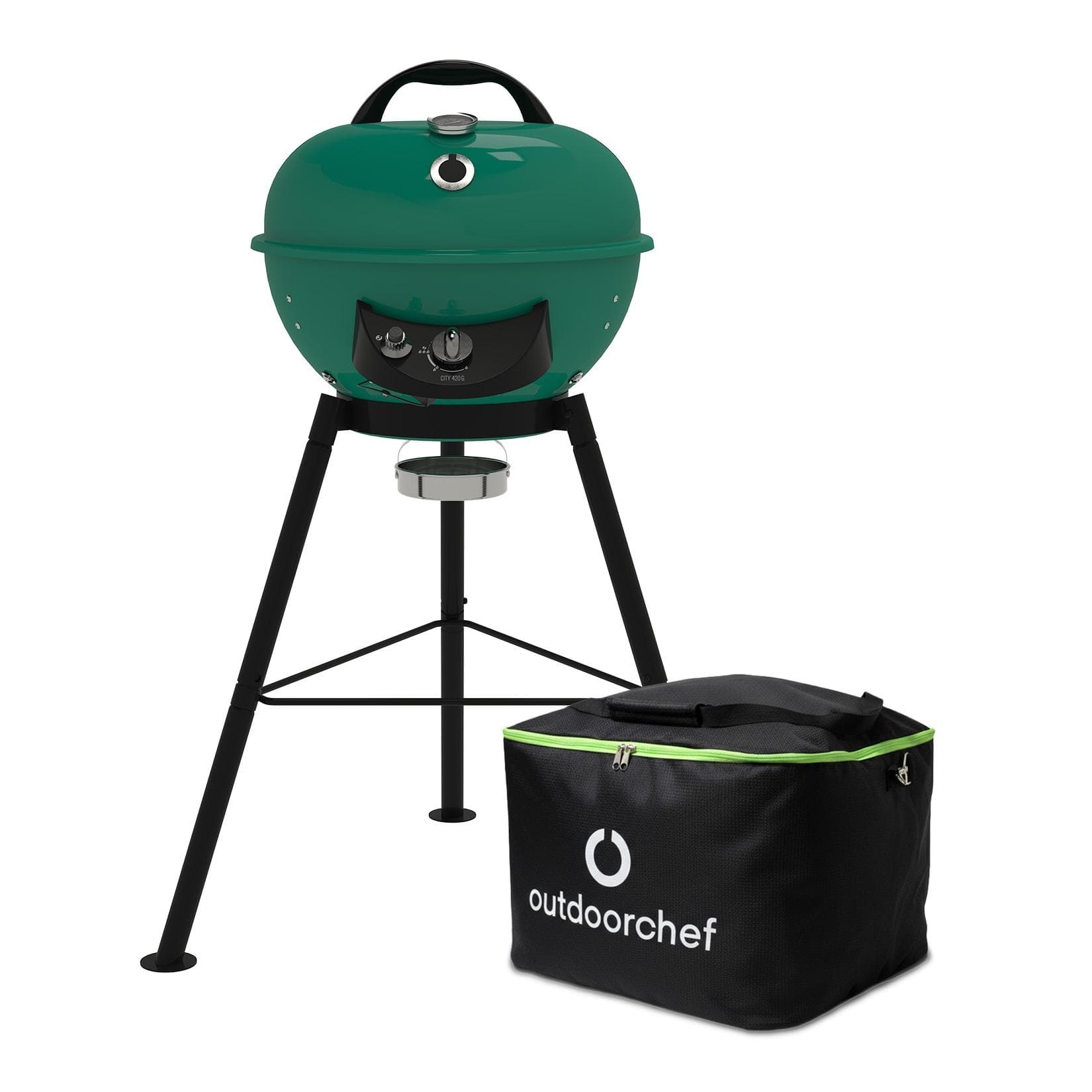 Outdoorchef City Gasgrill 420 G SE Green mit Tragetasche