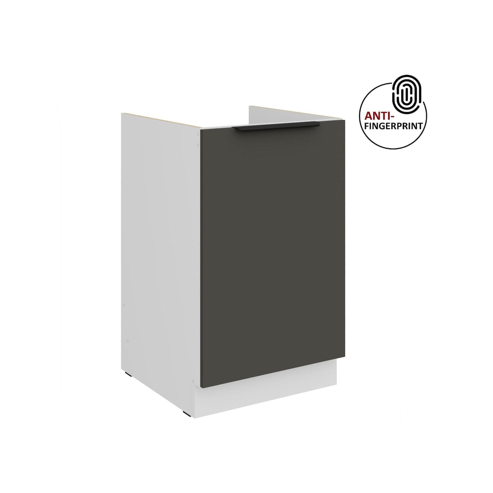 Küchen-Preisbombe Spülenschrank 50 cm ARIA Graphit matt