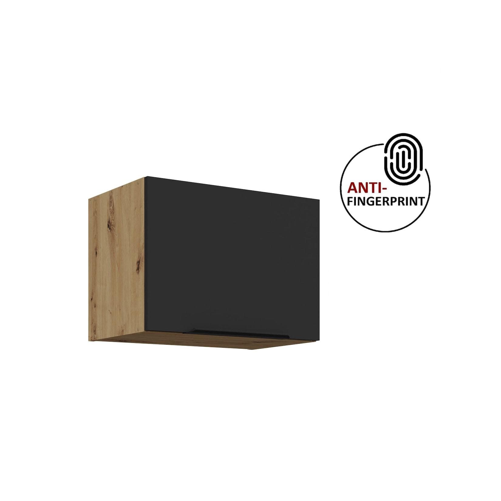 Hängeschrank Schwarz Matt 50x36 cm