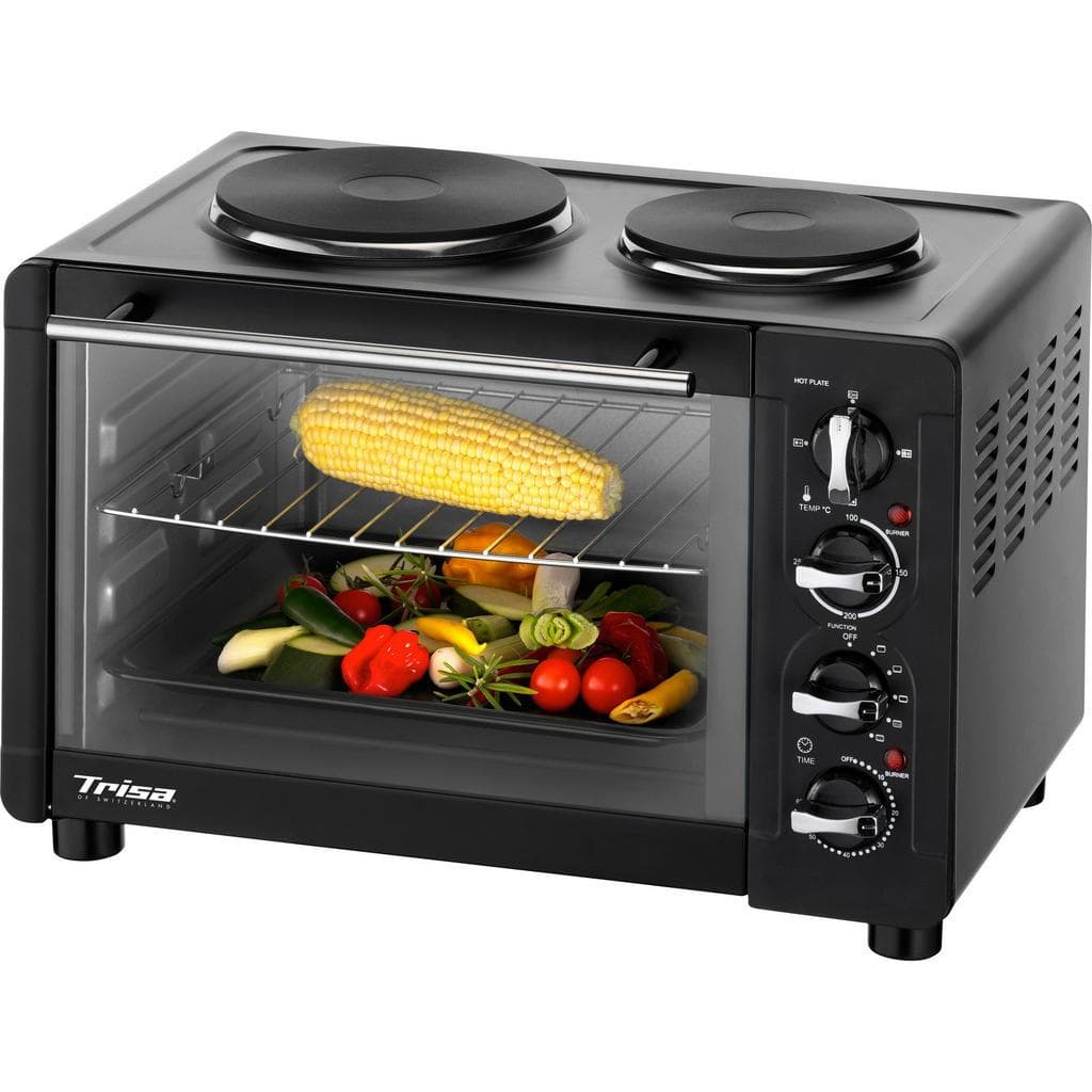 Trisa Mini-Backofen Schwarz Kombi-Backofen