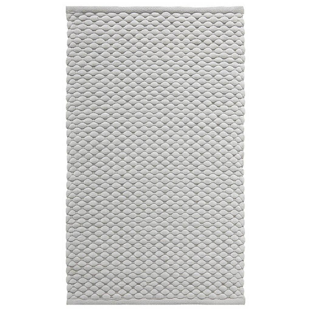 Aquanova Badteppich Maks Hellgrau Textil 60x100 cm für Fußbodenheizung