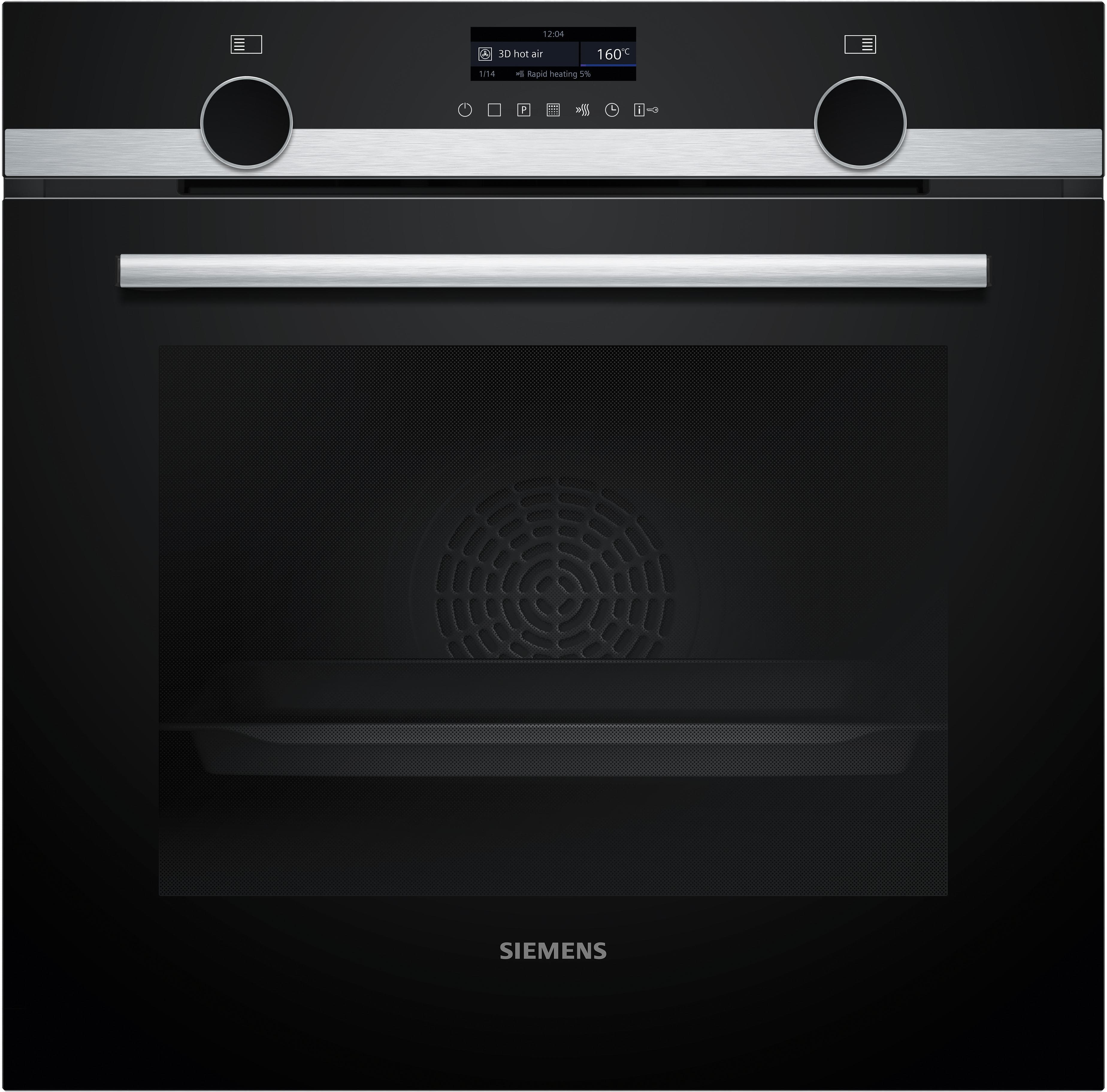 Siemens HB579GBR3 IQ500 Backofen Schwarz/Edelstahl 60 cm