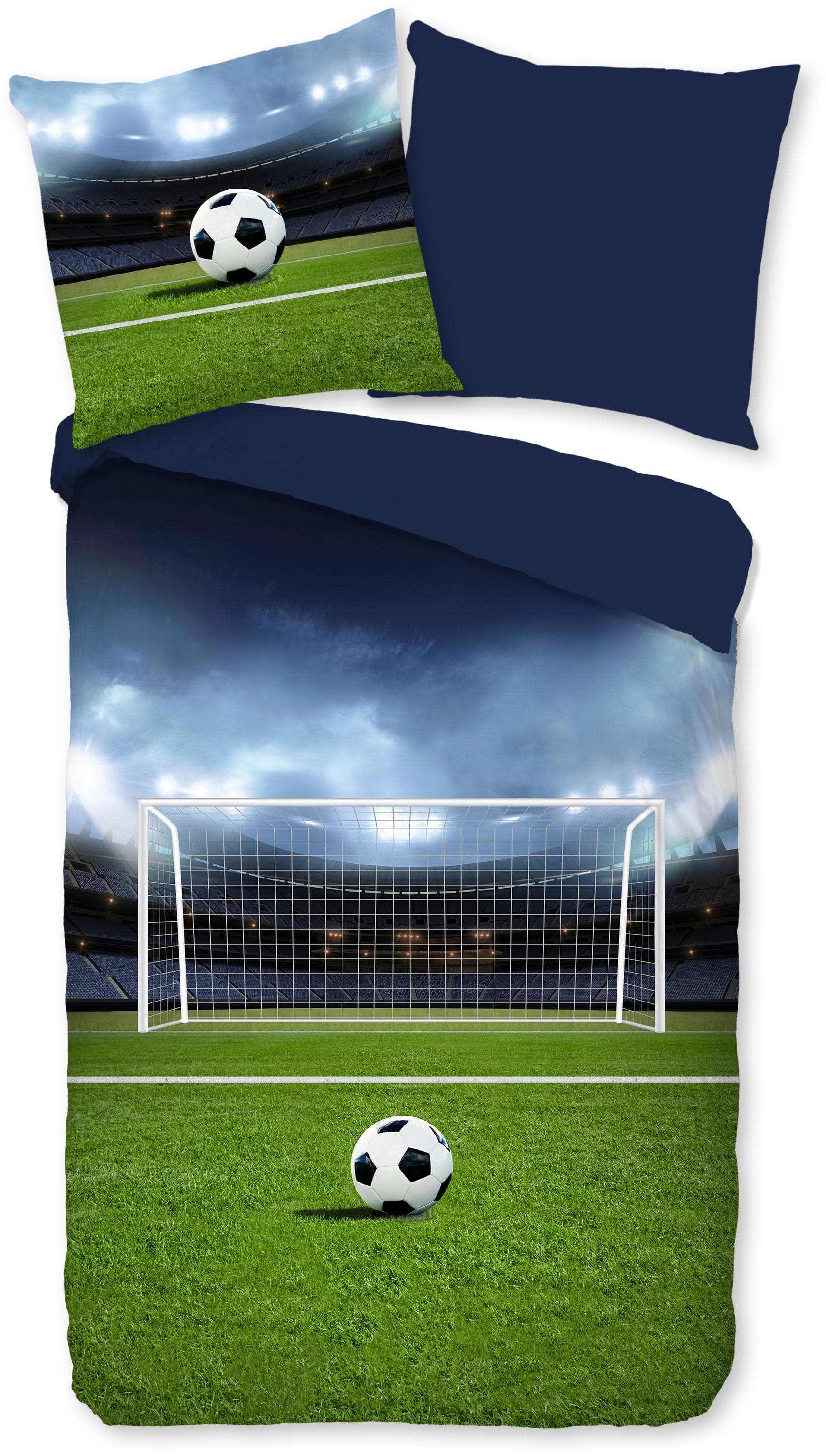 PURE Luxury Collection Kinderbettwäsche Jasper - Fußball Design