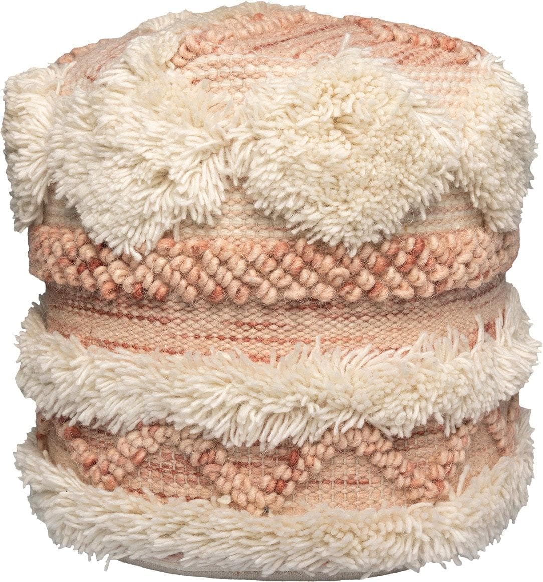 Kayoom Pouf Bohist 225 35x35 cm Baumwolle Vlies Handgefertigt