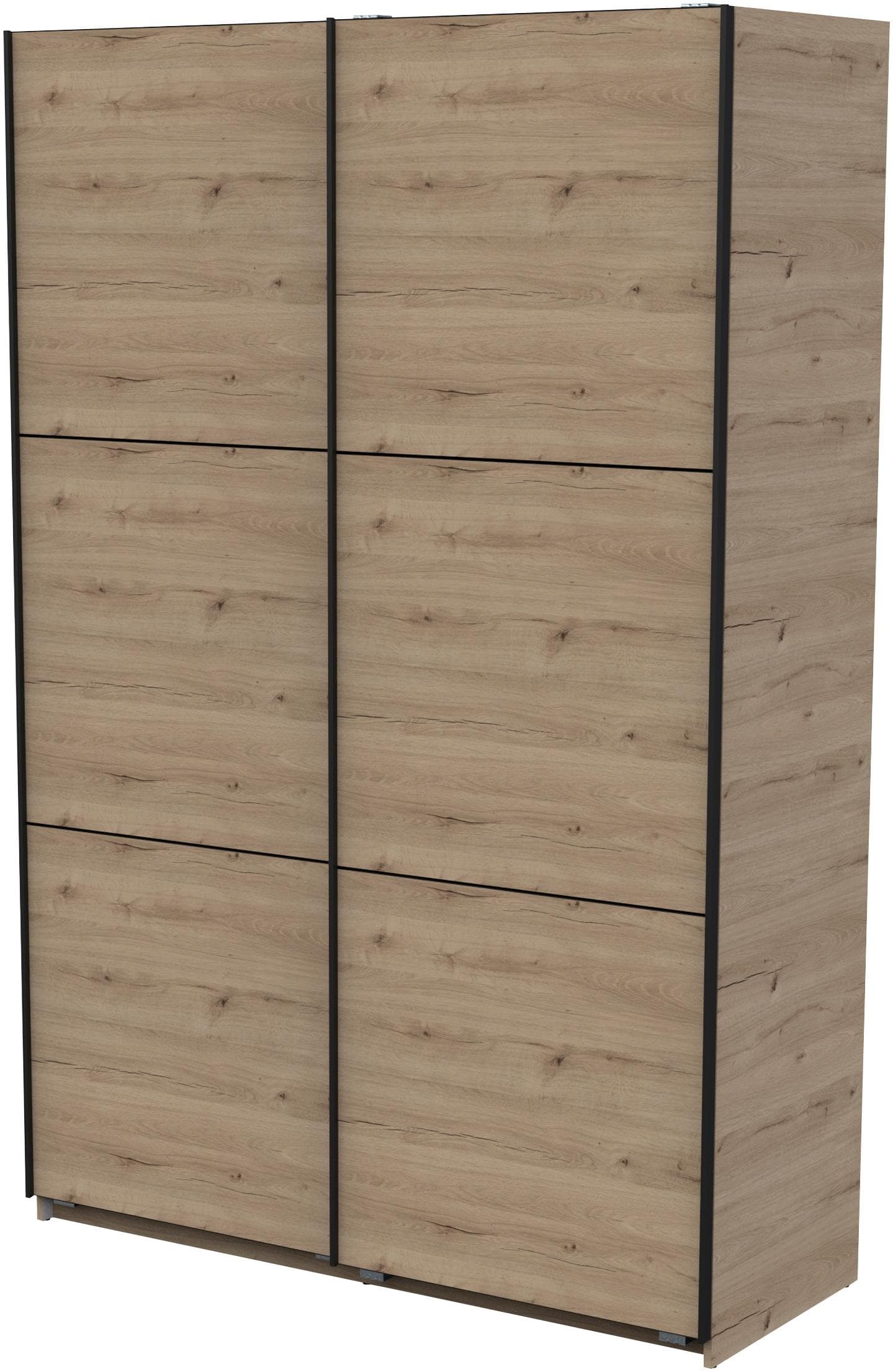 Schiebetürenschrank DEMEYERE GROUP Alhambra Eiche Royal/Schwarz 148x60x223,7 cm