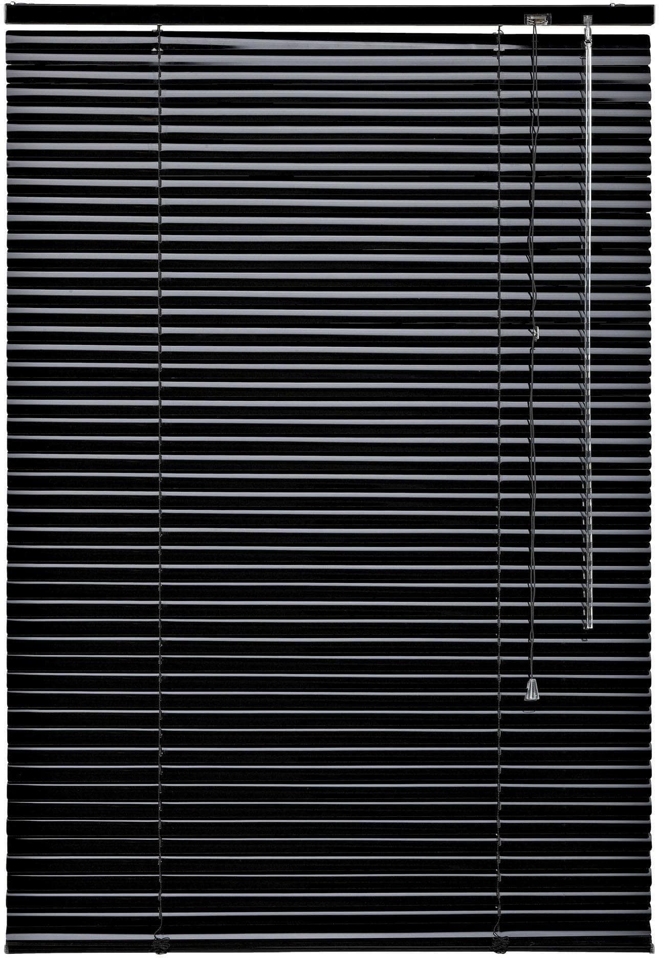 Jalousie LIEDECO Aluminium-Jalousie Schwarz 180x160cm