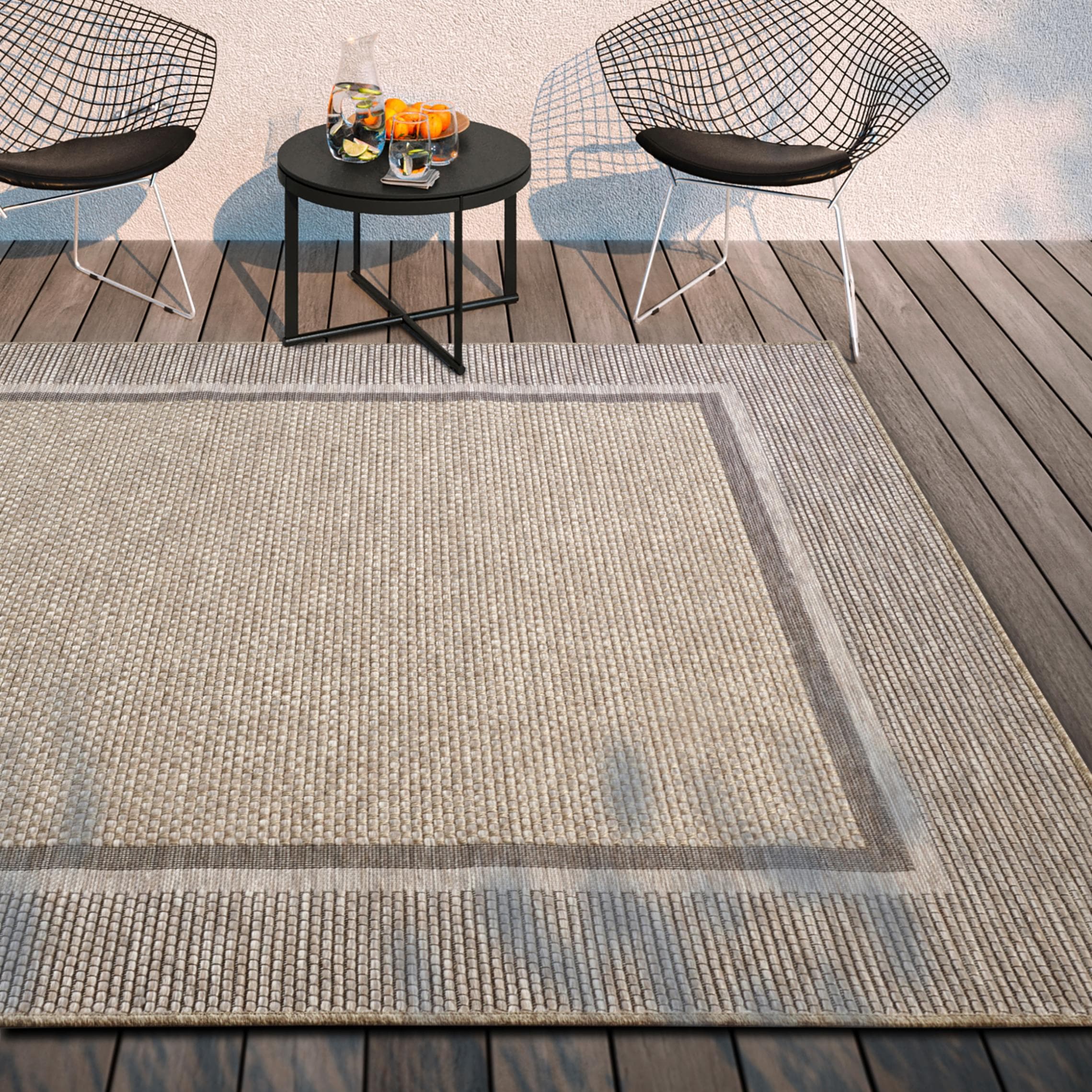 Villeroy & Boch Luitwin Flachgewebe Teppich: Wetterfest für Innen & Außen