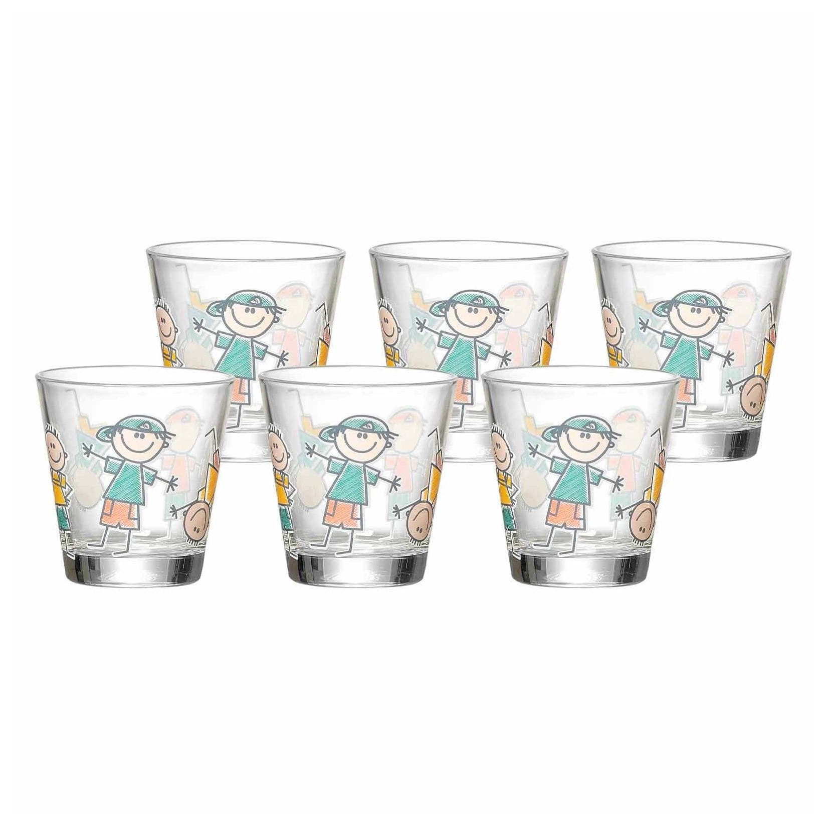 Ritzenhoff & Breker Trinkglas Boys BEST FRIENDS 270 ml 6er Set bunt