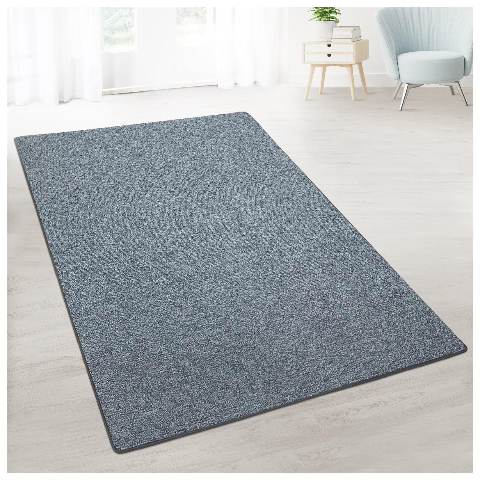 casa pura Teppich-Läufer London Dunkelgrau auf Maß