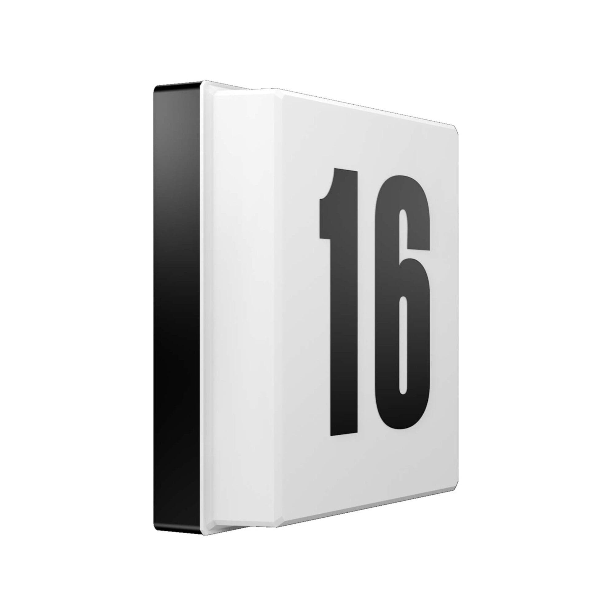 RZB LED-Hausnummernleuchte 4000K Quadratisch Kunststoff