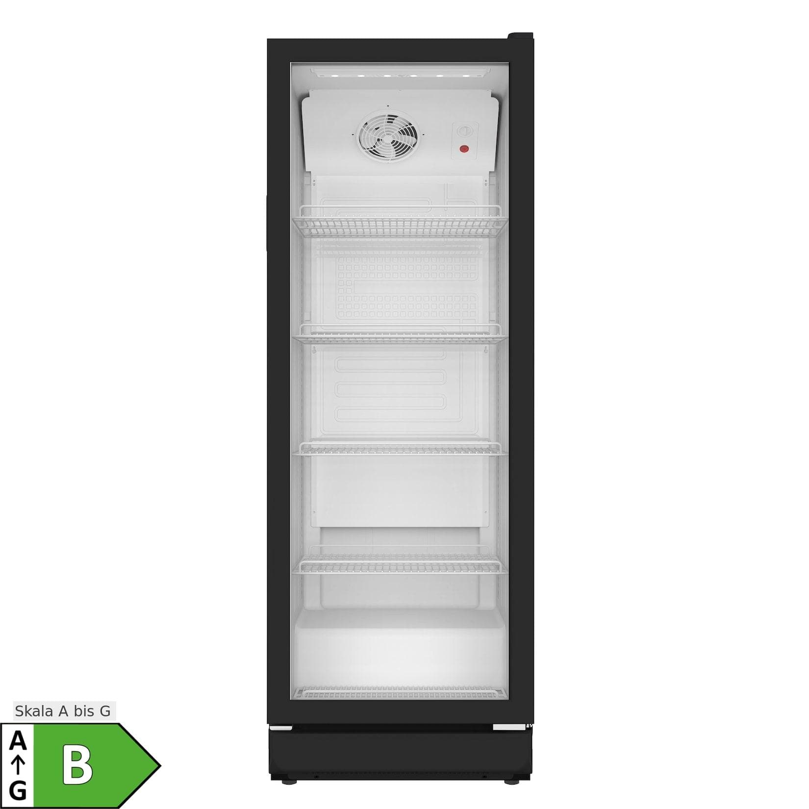 PKM Flaschenkühlschrank GKS168B Schwarz 300 Liter