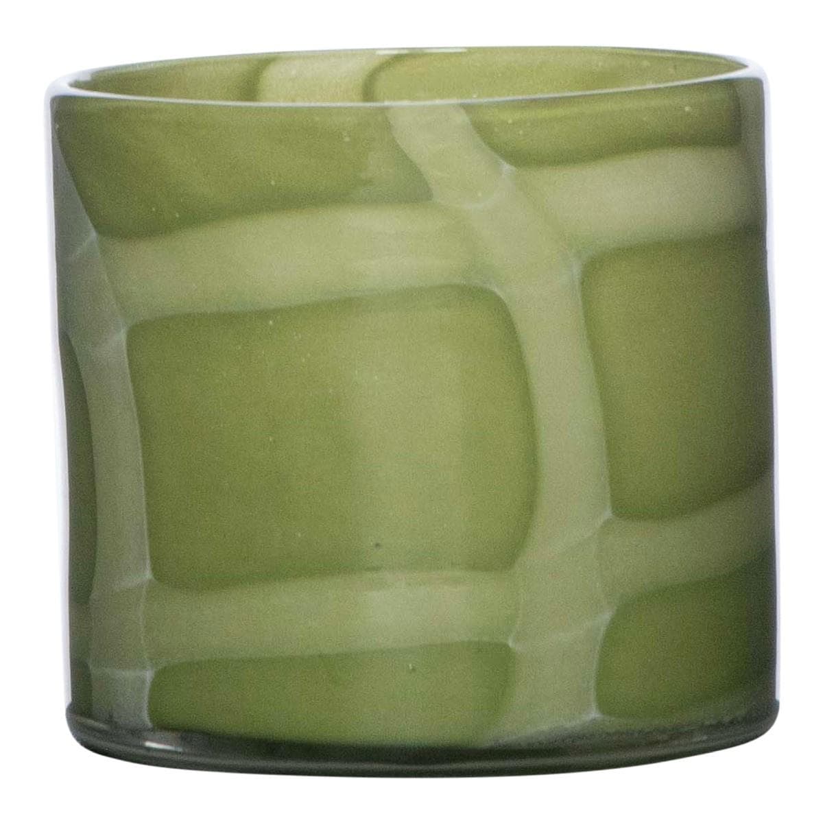 Teelichthalter ASTRA SOLID Grün Glas