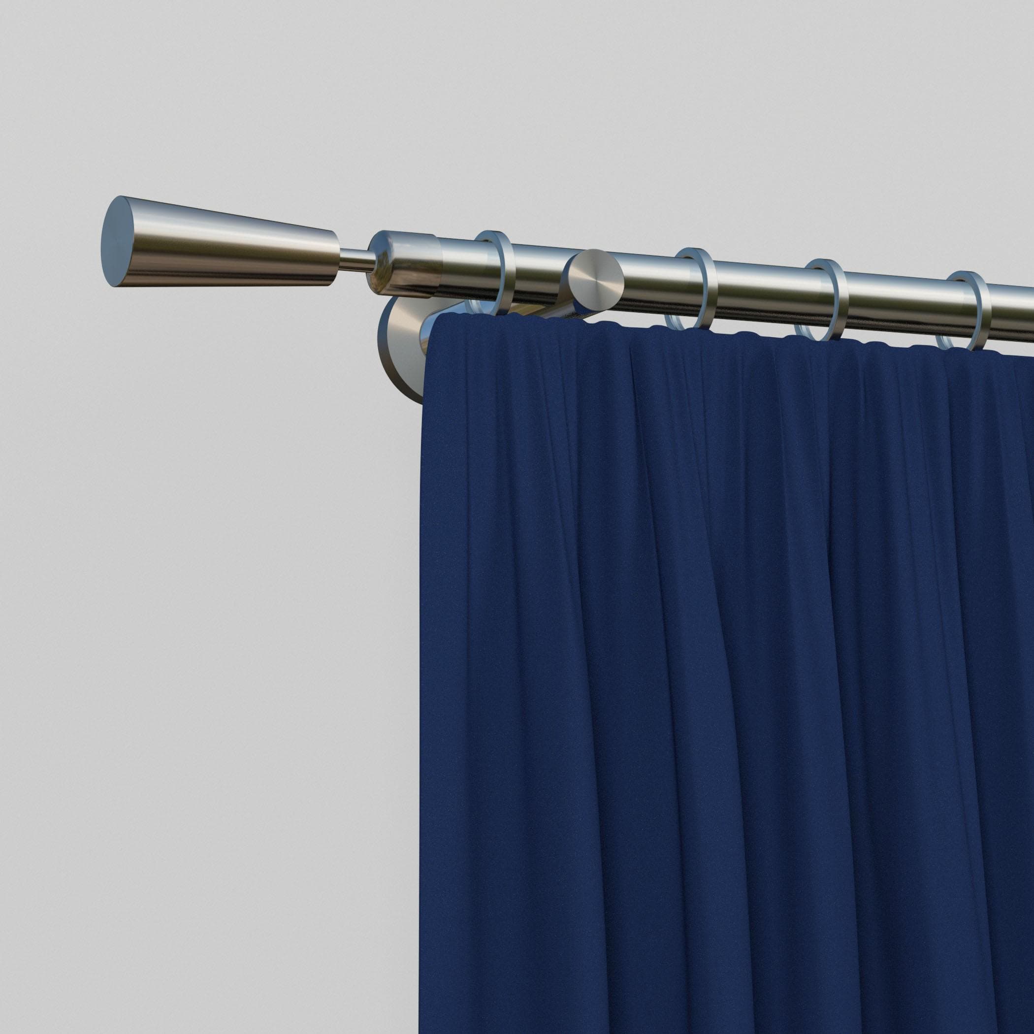 Indeko Gardinenstange Johannesburg Silber 180cm