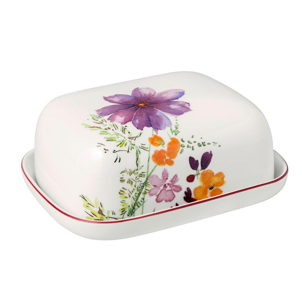 Villeroy & Boch Butterdose Marie Fleur Basic Mehrfarbig Keramik