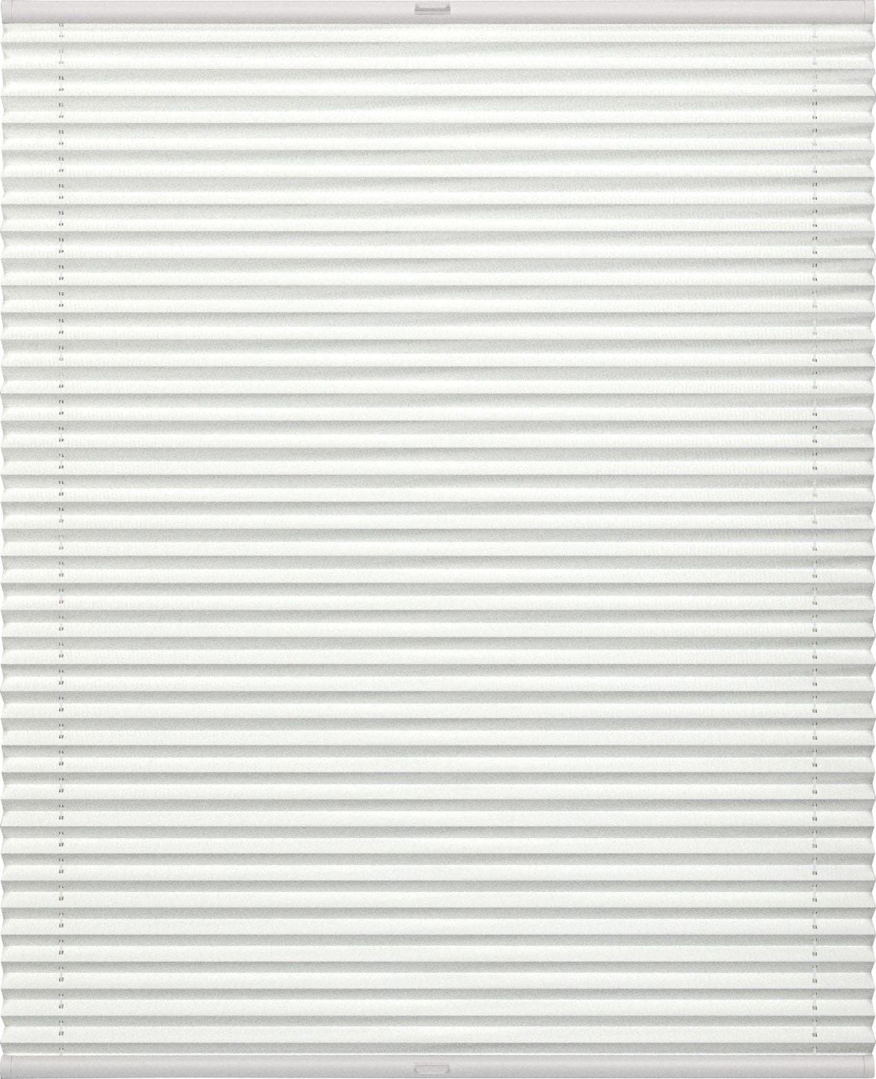 indeko Plissee Weiß Aluminium Kunststoff Polyester