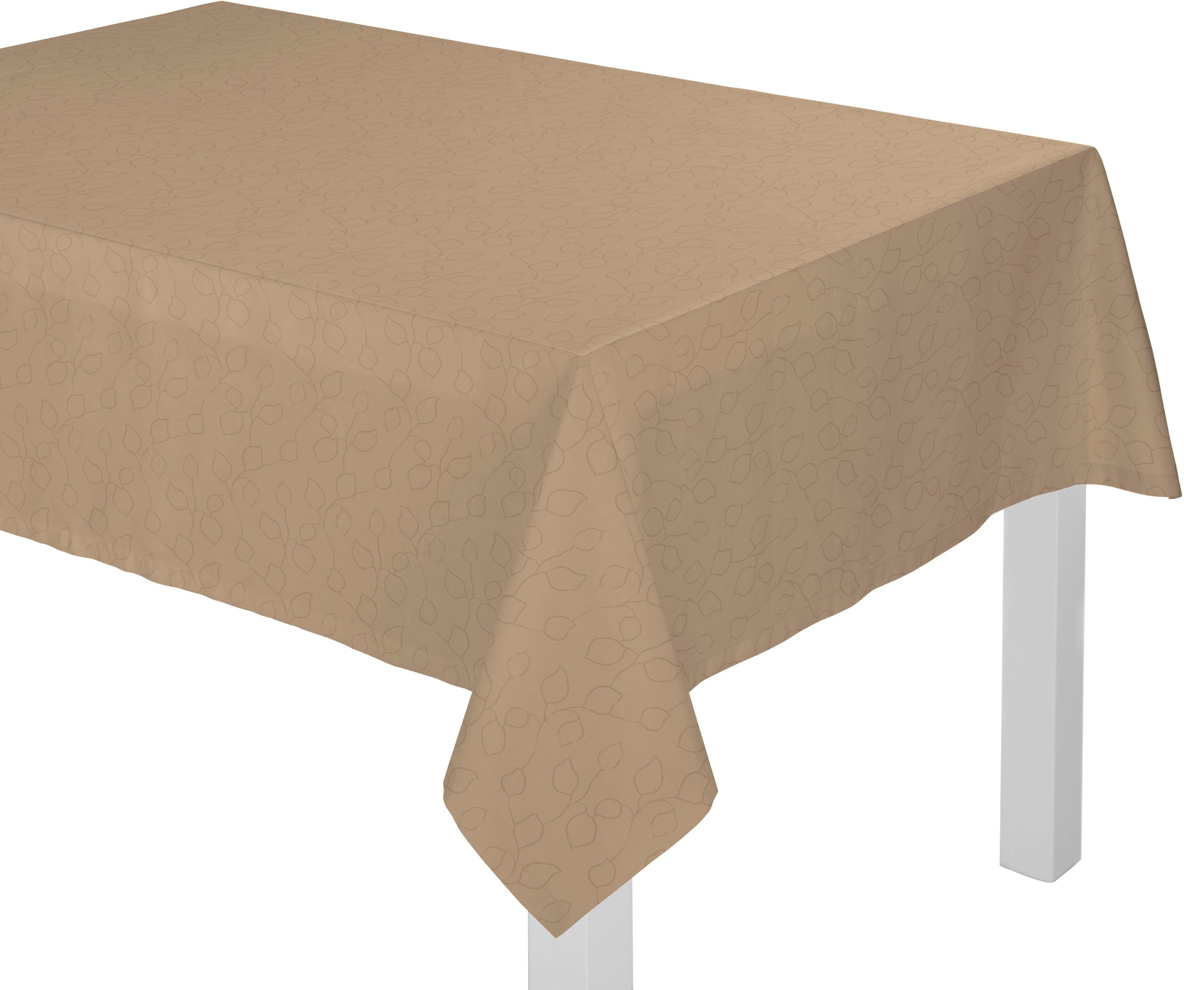 Tischdecke WIRTH Westport Grau Taupe 120x120 cm