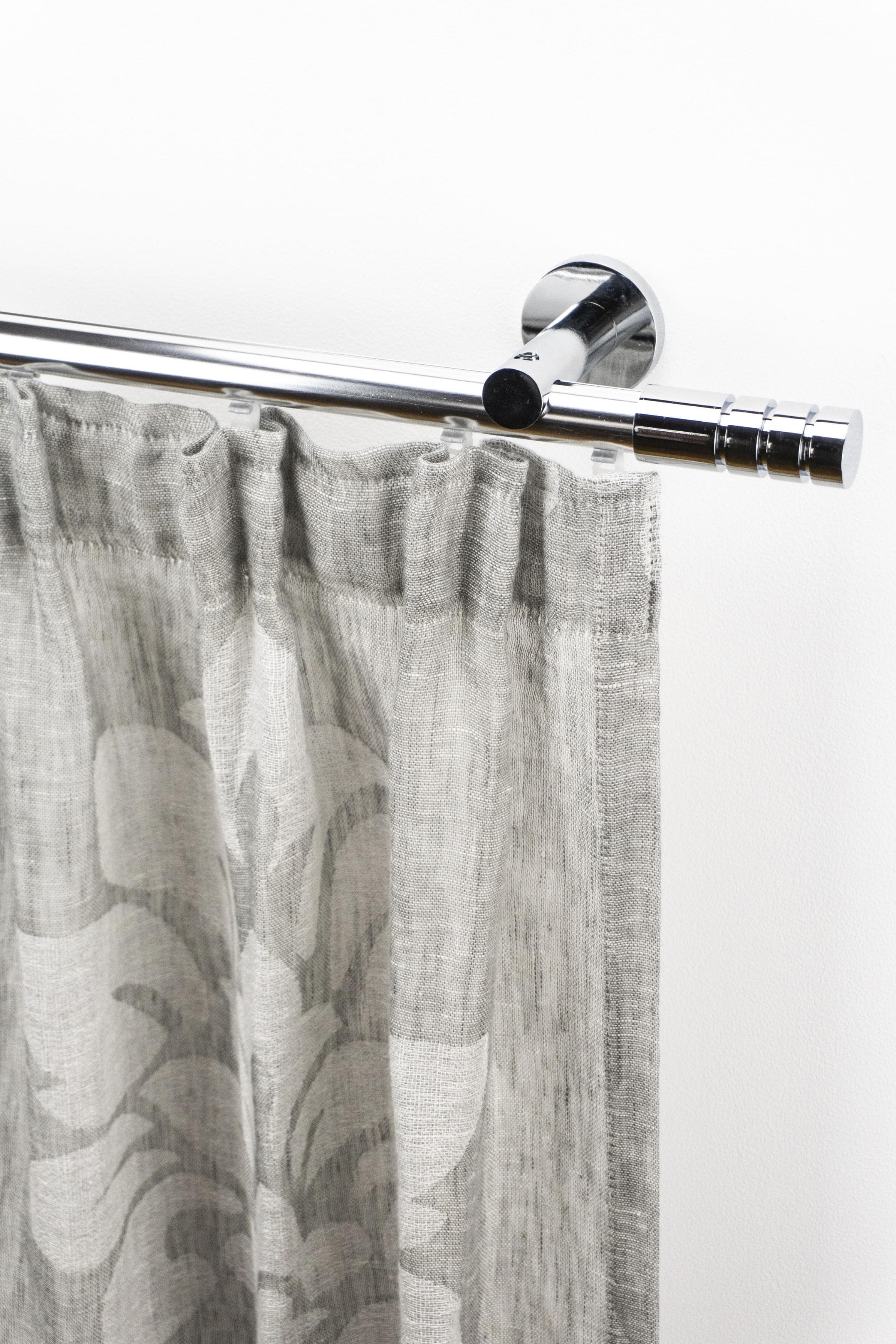 Gardinenstange GARESA EASY Grau Chrom Aluminium 100cm