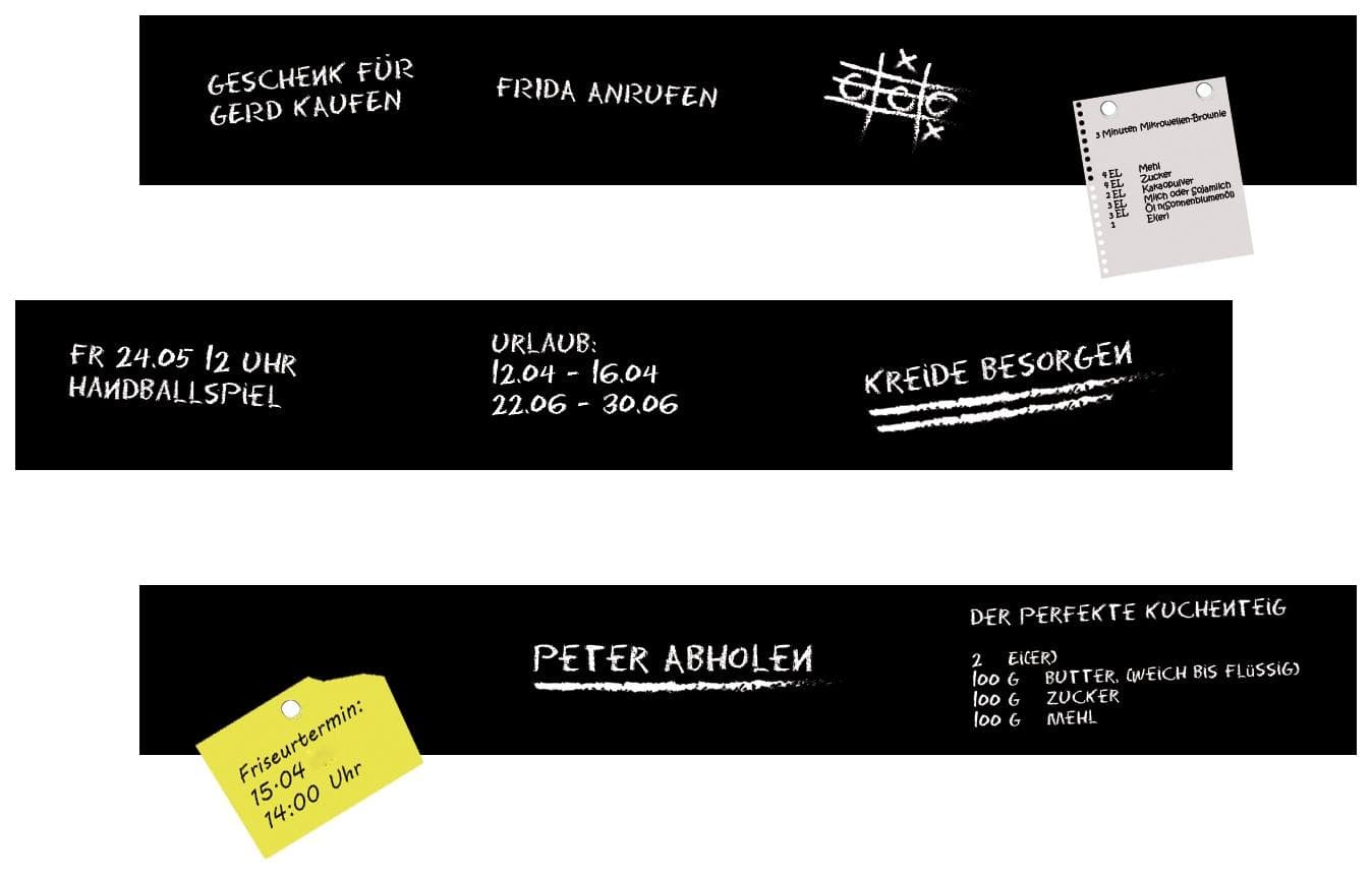 queence Magnetfolie Schwarz, Robuste Maltafel für Kinderzimmer und Büro